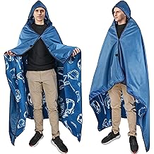 Catalonia Waterproof Stadium Blanket, Windproof Wearable Poncho for Football Sideline &amp; Sports Events for Fans, Portable, Durable Outdoor Blanket for Camping &amp; Tailgating