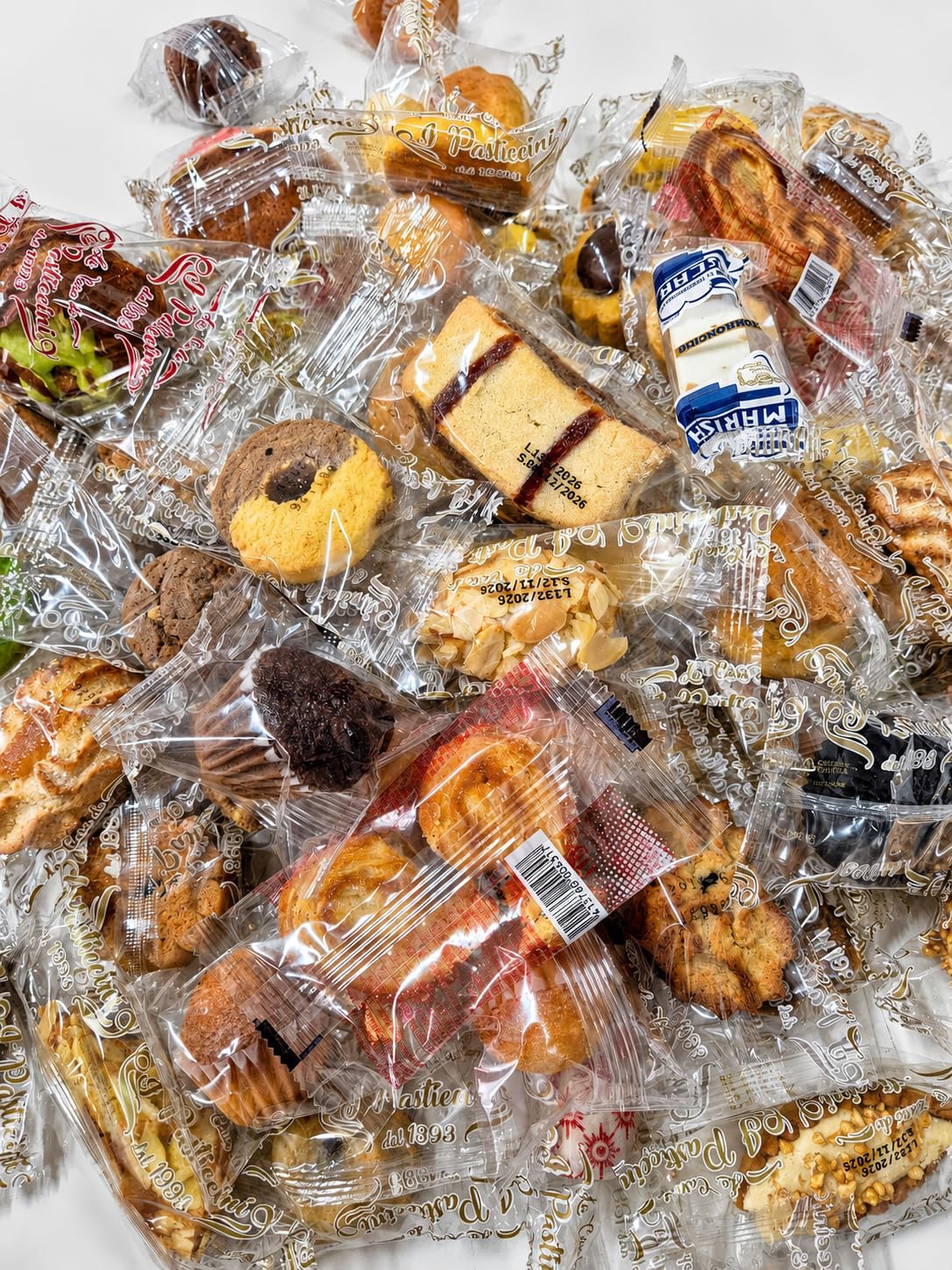 Snack Dolci Assortiti Monoporzione Mix Biscotti E Snack Ripieni Varianti 1Kg E 2Kg Assortimento Dolce Confezioni Singole Per Colazione Merenda Buffet Ufficio Hotel (1Kg Monoporzioni)
