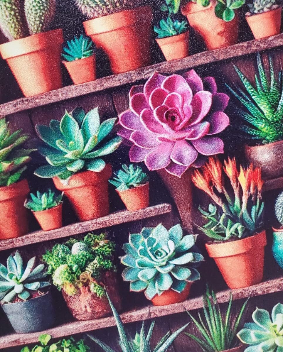 花の壁飾り メタルウォールアート 多肉植物M ガーデンオブジェ HANAKO