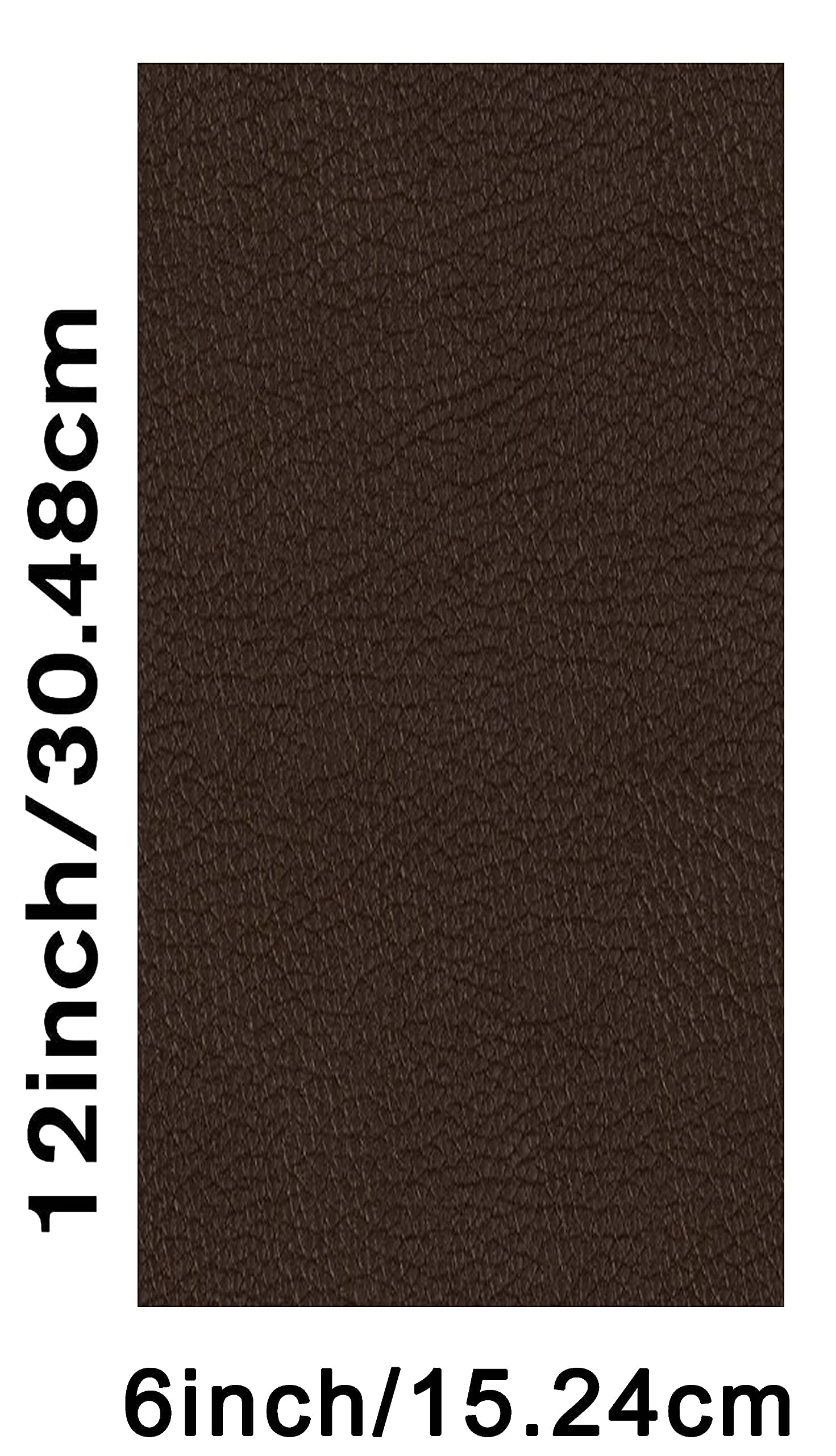Leather Sheets Pre Cut 6x12. Premium Natural Grain Cowhide. for Crafting, Leather Repair Patchwork, and Arts and Crafts (Dark Brown, 2 PC)
