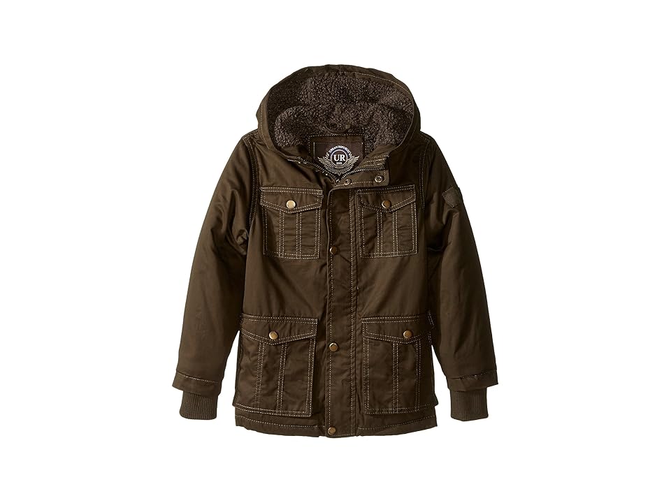 

Urban Republic Kids Cotton Twill Safari Jacket (Little Kids) (Olive) Boy's Coat