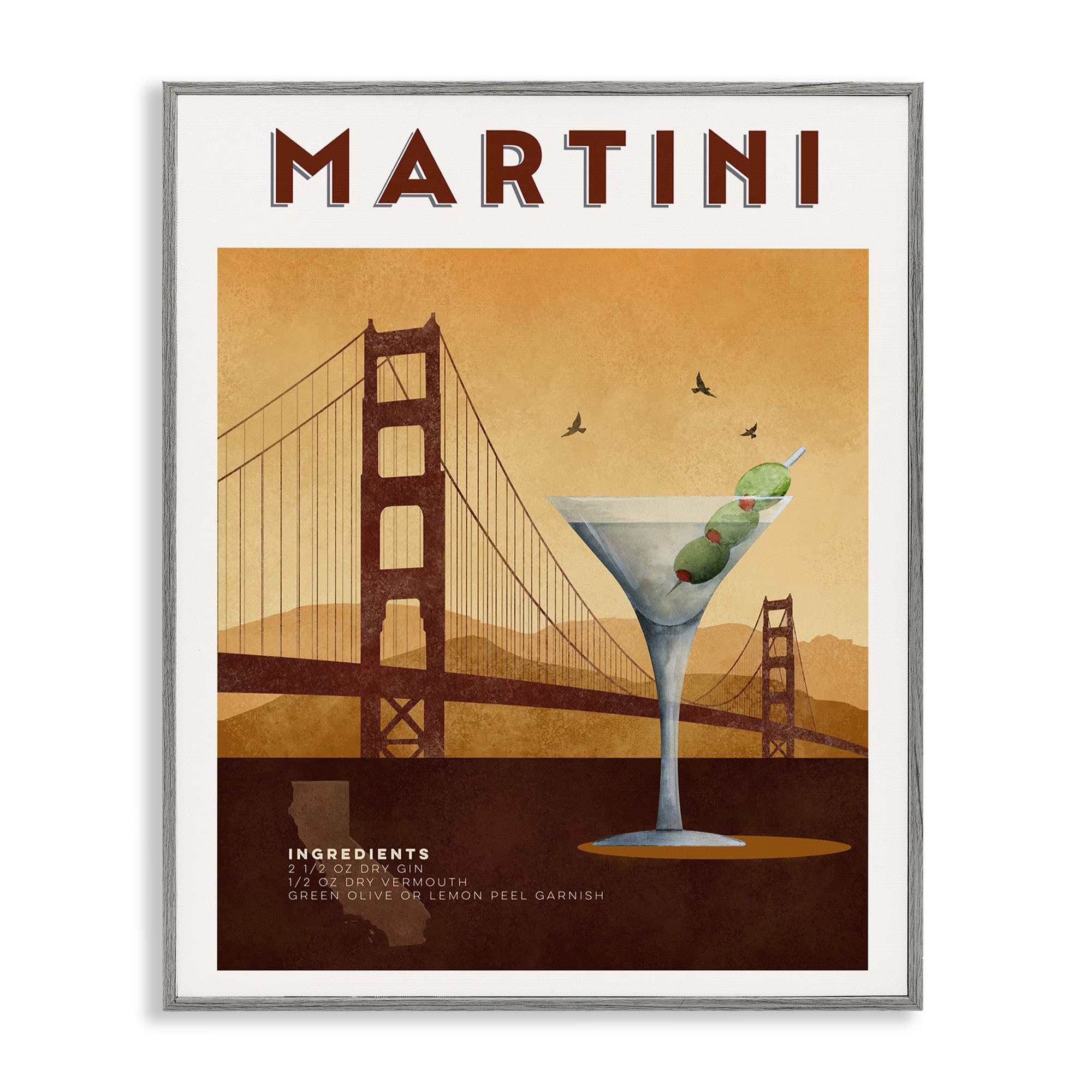 Cadre Martini & Bridge View pour une ambiance bistrot vintage