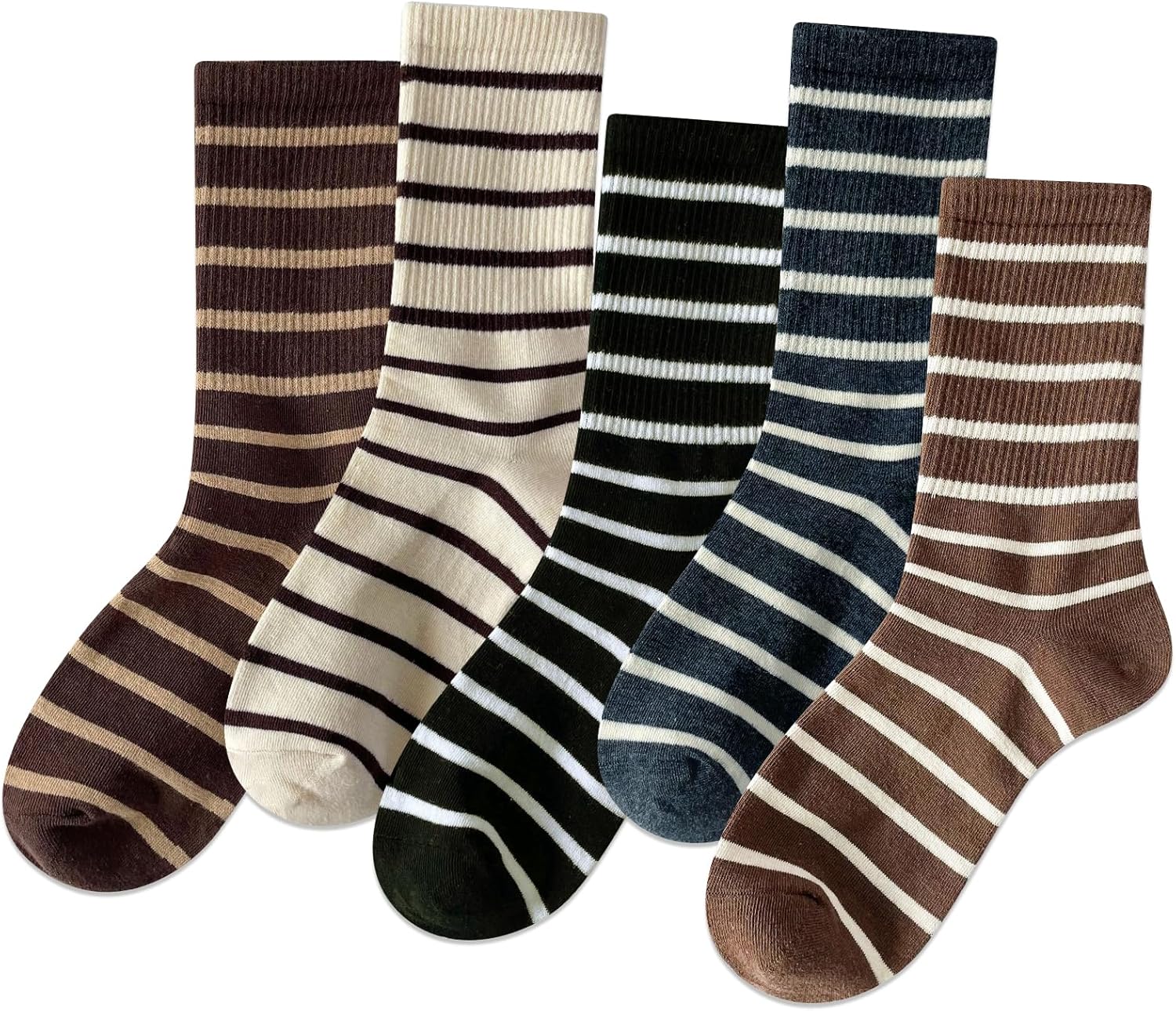 IIG 5 Pairs Womens Novelty Cute Crew Socks Colorful Funny Ankle Socks Gifts for Womens Socks