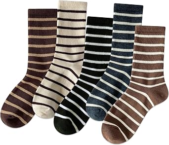 IIG 5 Pairs Womens Novelty Cute Crew Socks Colorful Funny Ankle Socks Gifts for Womens Socks