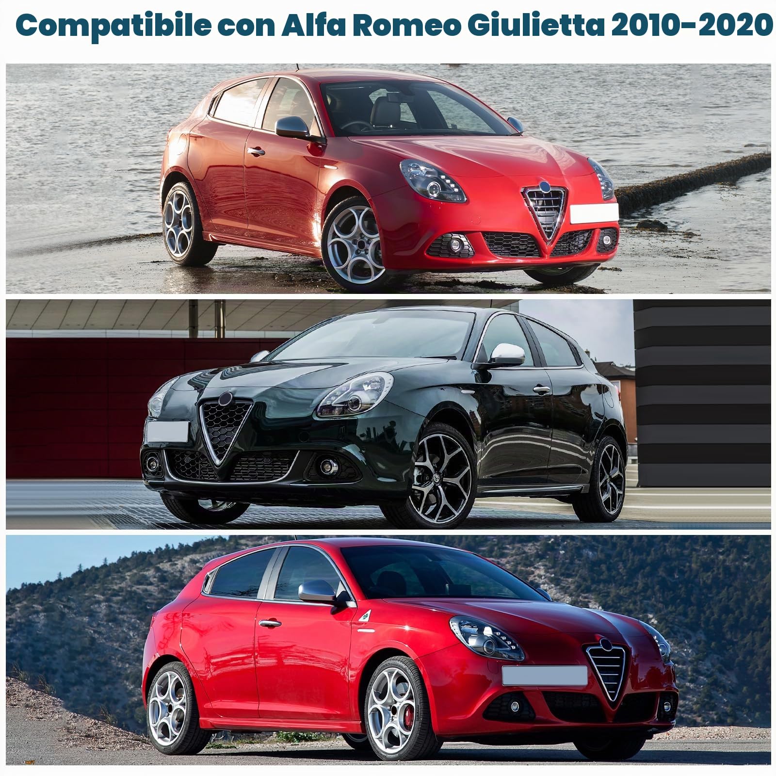 Copertura del Parabrezza Dell'auto Sostituzione per Alfa Romeo Giulietta 2010-2020, Parasole per Parabrezza per Auto all'interno Pieghevole, Protezione Antipolvere Riflettente UV