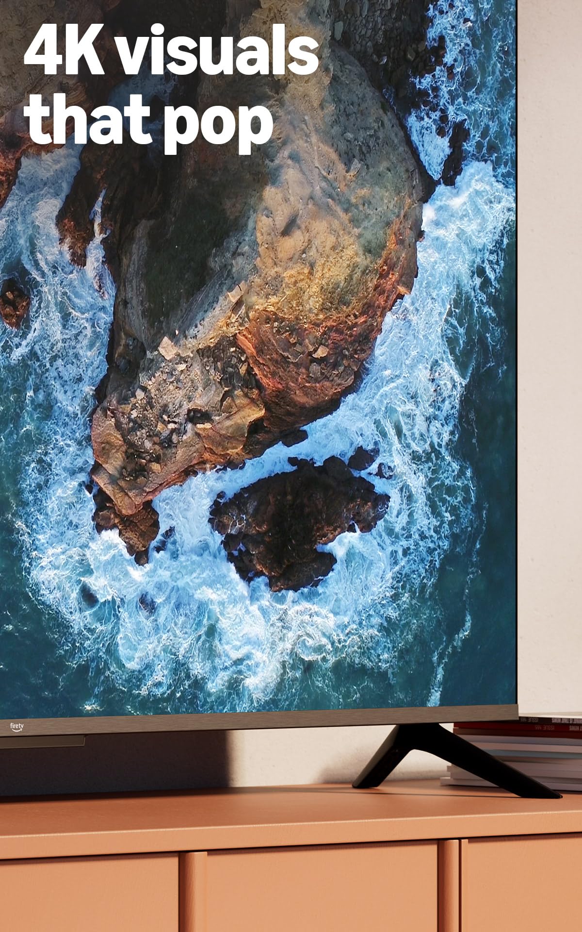 Amazon Fire TV 43" 4-Series (newest model), 4K Ultra HD smart TV with Alexa Remote, HDR10+, fast processor, Dolby Audio, Ambient Experience, free and live TV