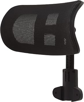Lorell Mesh High-Back Office Headrest, Black, for use Hi-Back Mesh Chairs, 1 Count
