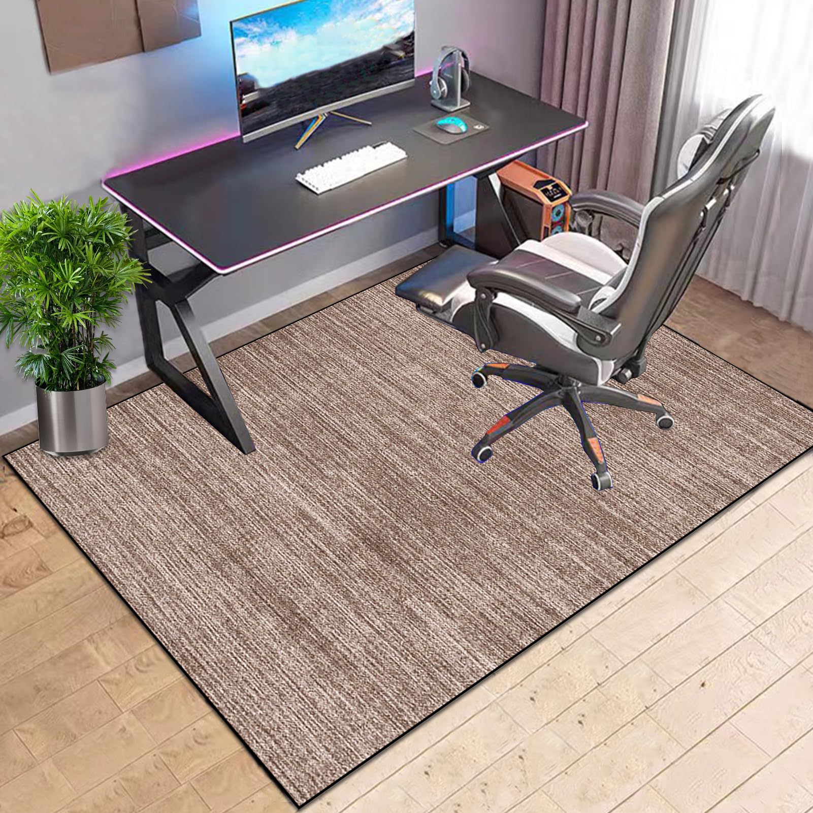 Tapis Chaise Bureau Antidérapant Tapis Protections Sol Chaise Bureau 160 x 180 cm Tapis de Chaise Gaming pour Sol Dur Planchers Carrelage et Parquet Tapis de Sol Gamer Tapis pour Fauteuil