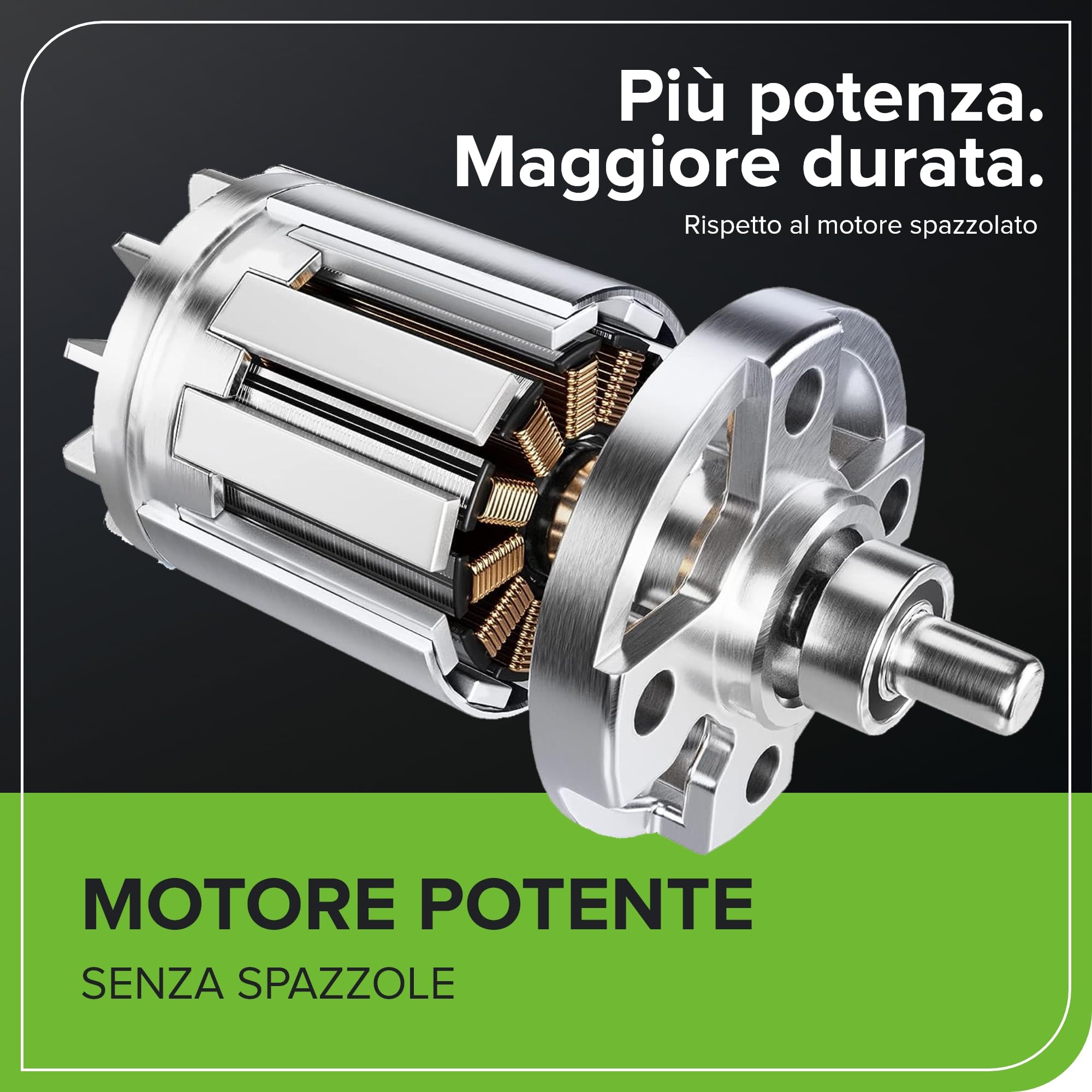 Greenworks Tools 48V(24V x 2）Soffiatore Assiale a Batteria, Ioni di Litio Velocità d'Aria 217 Km/h Potente Tubo Soffiatore Assiale Controllo di Velocità Elettronico Con Batteria e Caricatore GD24X2AB