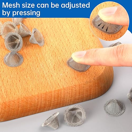 Miniatura 4 de 40 pantallas de tubería, filtros de acero inoxidable de 12 pulgada, filtros de metal de diseño cónico, mini pantalla limpia de metal de 0.5