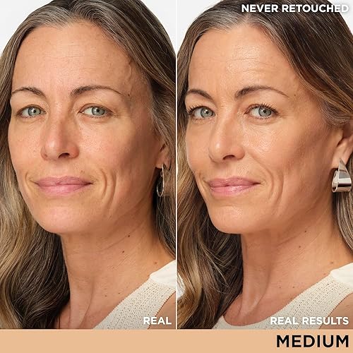 Miniatura 2 de IT Cosmetics CC+ Nude Glow - Base de maquillaje ligera y suero iluminador con FPS 40, cobertura media, formulado con niacinamida y ácido