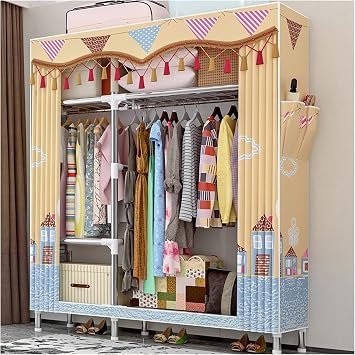 Portable Wardrobe Closets Spacious Storage Closet Portable Wardrobe Closet Clothes Storage Organizer Wardrobe Storage Closet Portable Closet Organizer Big Capacity Wardrobe Storage Closet