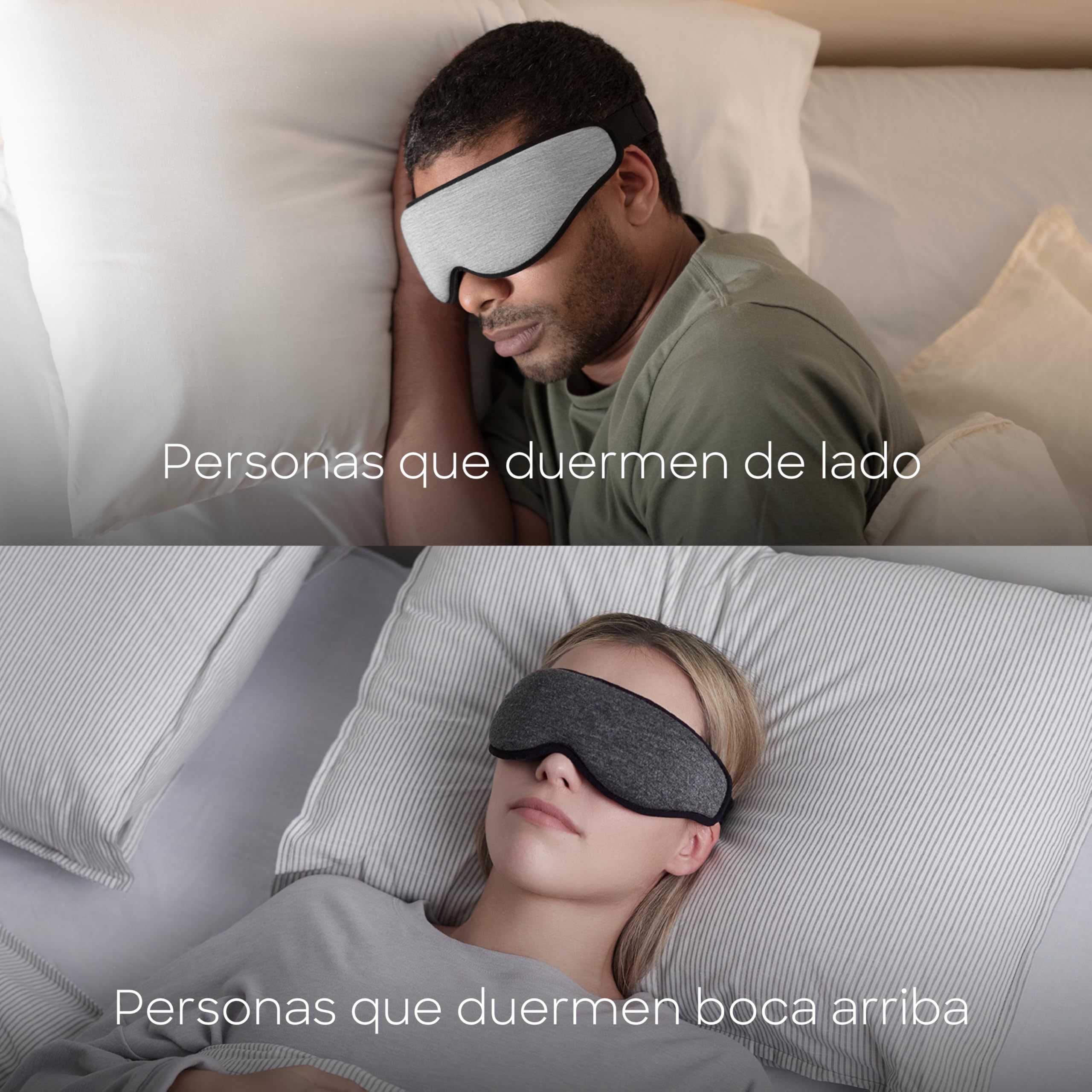 Ostrichpillow Eye Mask Sleep Mask - Antifaz para Dormir - Bloqueo Total de Luz, Sin Presión en los Ojos, Suave y Transpirable, Ajuste Ajustable, Incluye Bolsa de Viaje