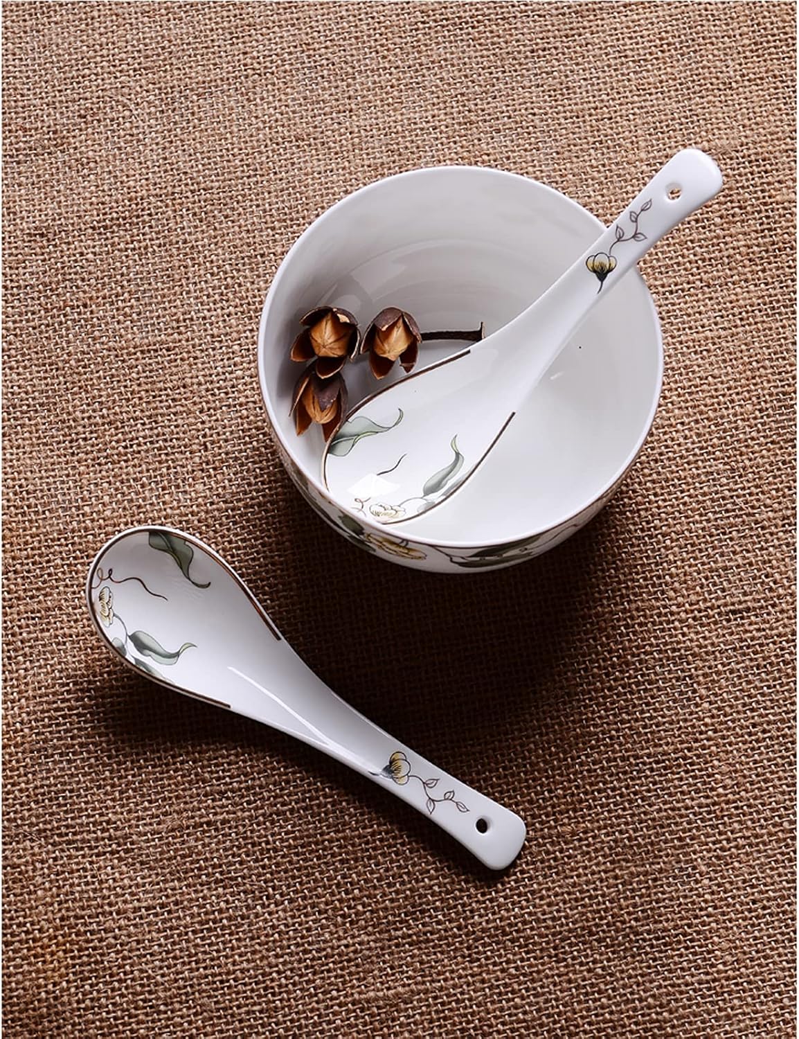 Spoon Table Spoons 10 Porcelain Ceramic Bone China Spoons Small Soup Spoons Spoons Spoons Tableware for Home, Kitchen Or Restaurant