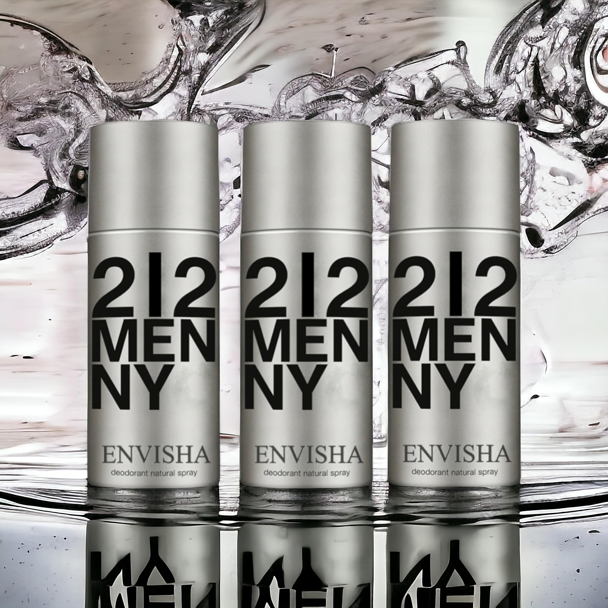 ENVISHA FRESH FRAGRANCE 2I2 DEODORANT BODY SPRAY MEN PACK OF 3