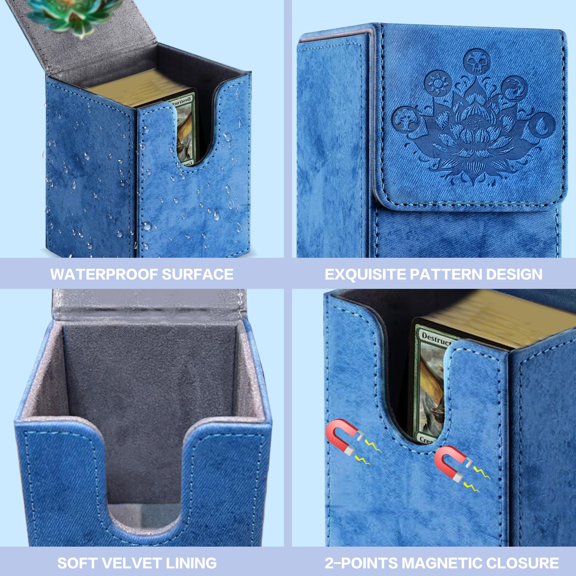 MTG Commander Deck Box - Black Lotus Design -4