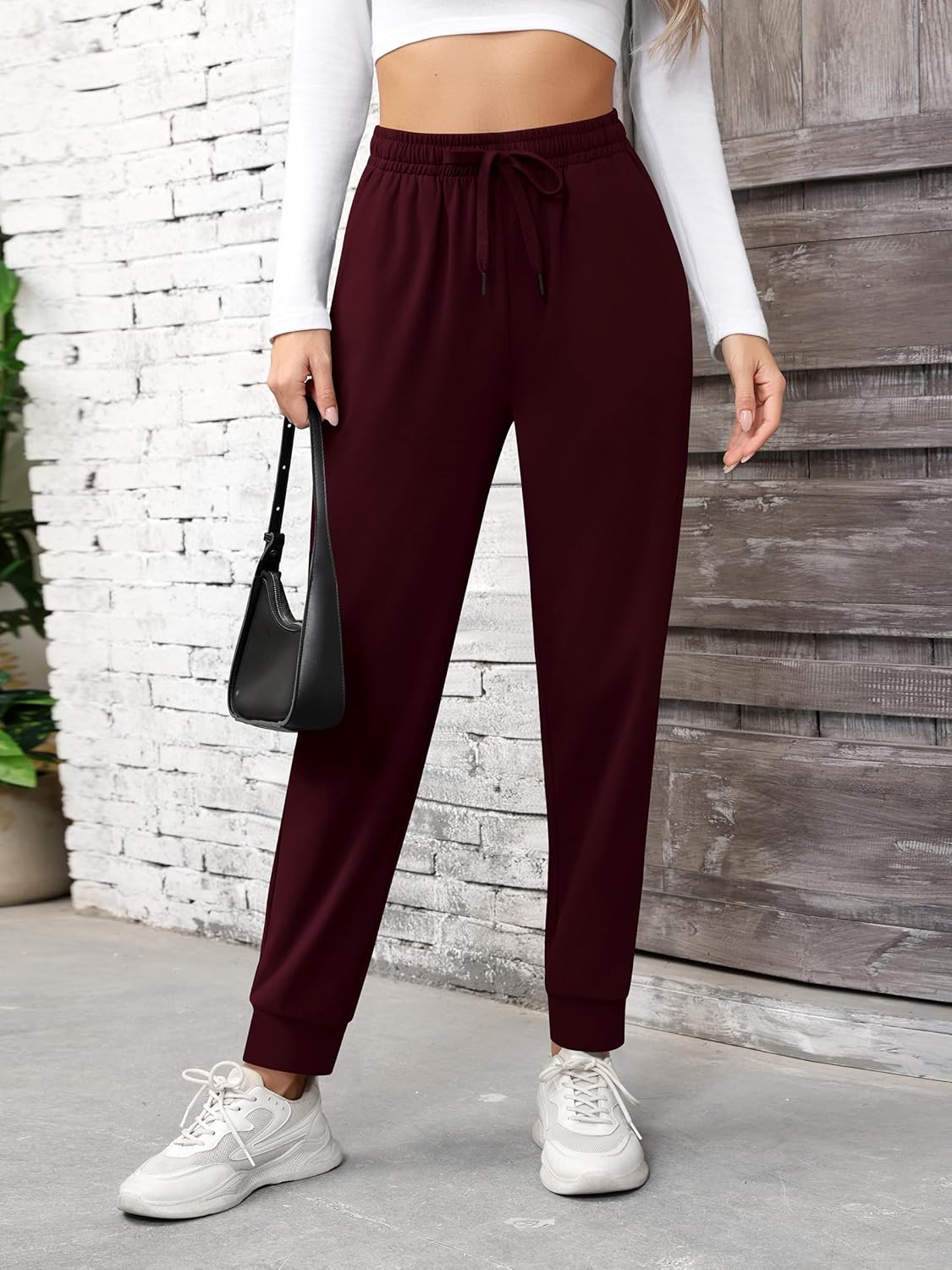 Missufe Sweatpants Women Workout Lounge Joggers Athletic Cinch Bottom Pants with Pockets - Image 2