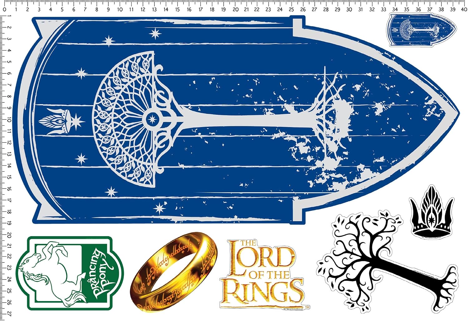 Lord of The Rings Gondor Movable Vinyl DIY Wall Art Stickers Set - Walls, Windows, Doors