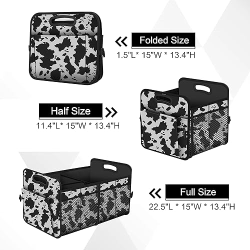 Miniatura 4 de Femuar Organizador de maletero de automóvil, organizador de almacenamiento de coche con 72 L, gran capacidad, impermeable, plegable y 11 bolsillos,