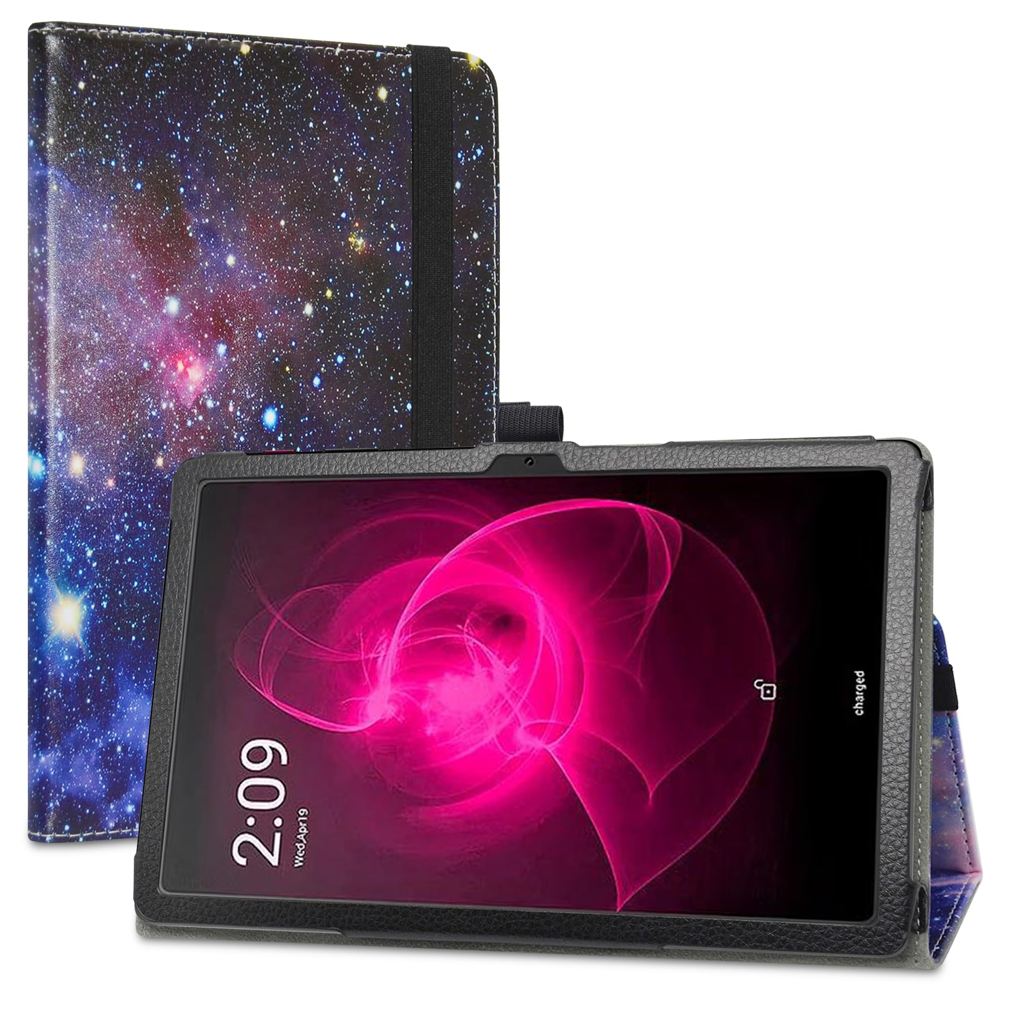 LiuShan Compatible with T-Mobile REVVL TAB 5G Case, PU Leather Slim Folding Stand Cover for 10.36 Inch Tablet