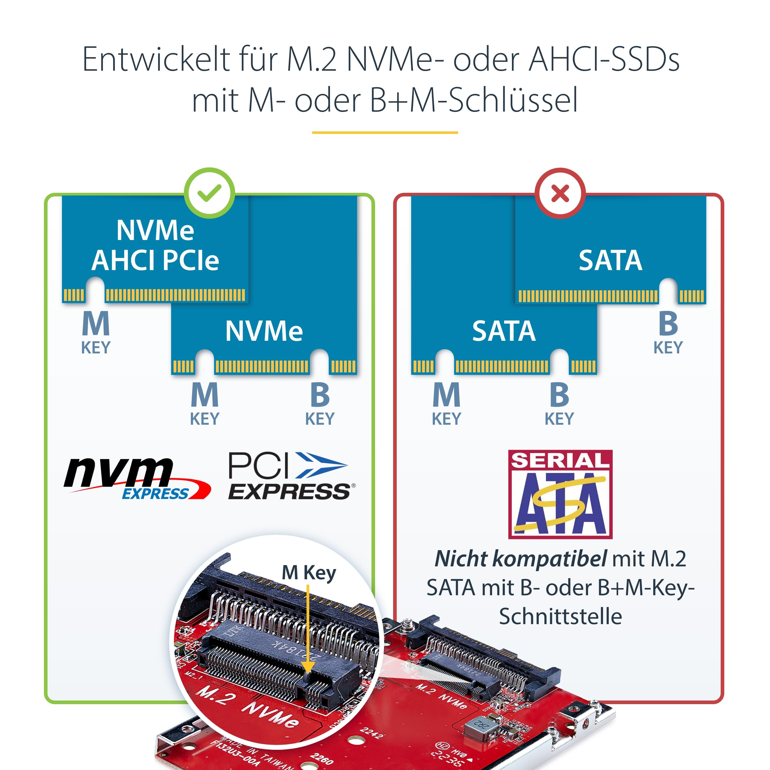 StarTech.com M.2 auf U.3 Adapter für M.2 NVMe SSDs – Bild 4
