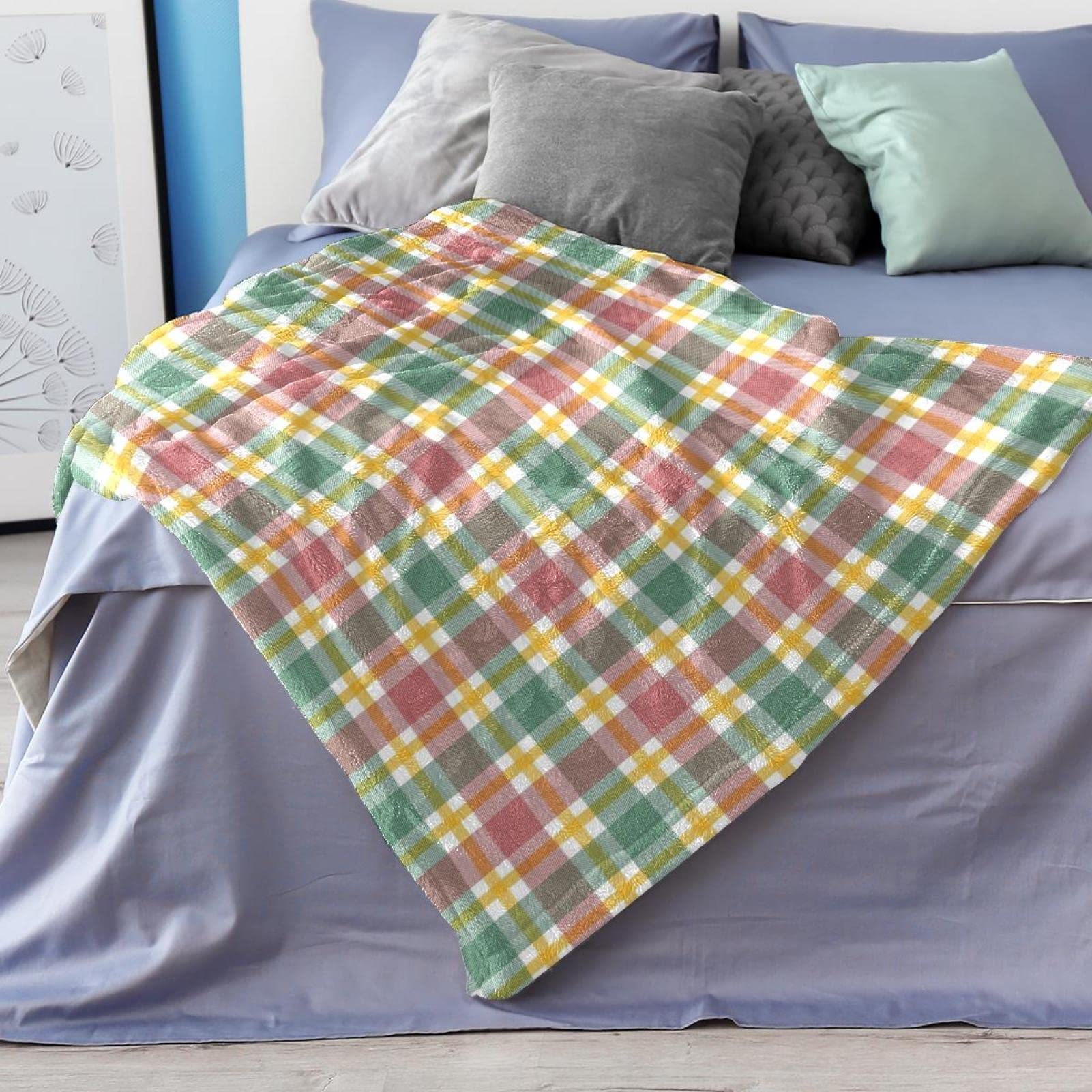 Coperta in pile per divano, divano o letto, morbida coperta natalizia