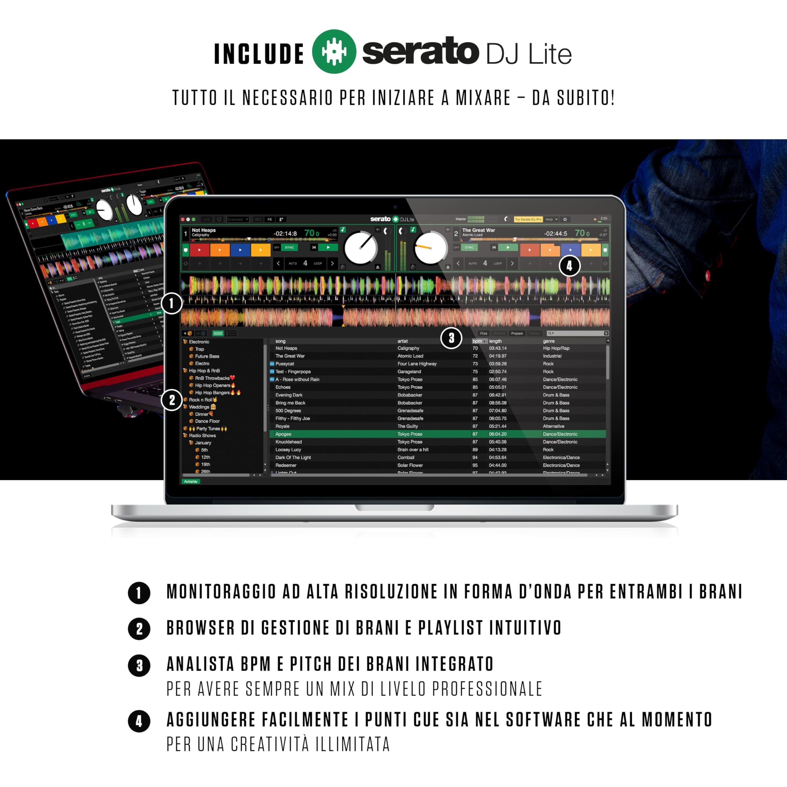 Numark Mixtrack Platinum FX Console DJ dla Serato DJ 4 Decks