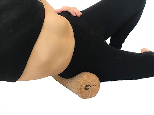 Miniatura 2 de Rodillo muscular de masaje de corcho de tamaño de viaje natural respetuoso del medio ambiente sin rodillo de espuma (12 pulgadas)