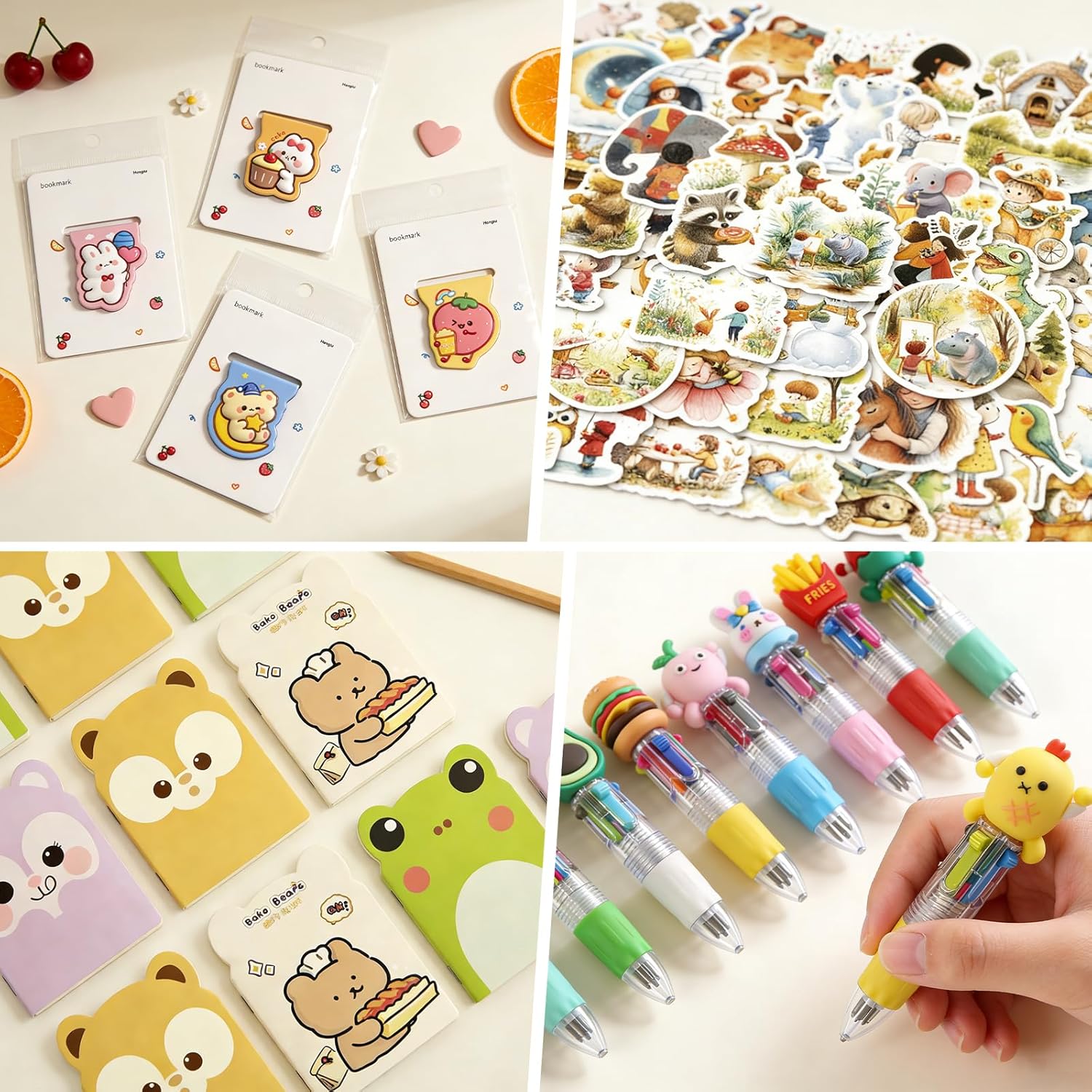 Cute Return Gifts Party Favors Supplies, 24 Pack Birthday Goodie bags,Stationery Party Pack Classroom Gifts Kids Class Rewards Prizes