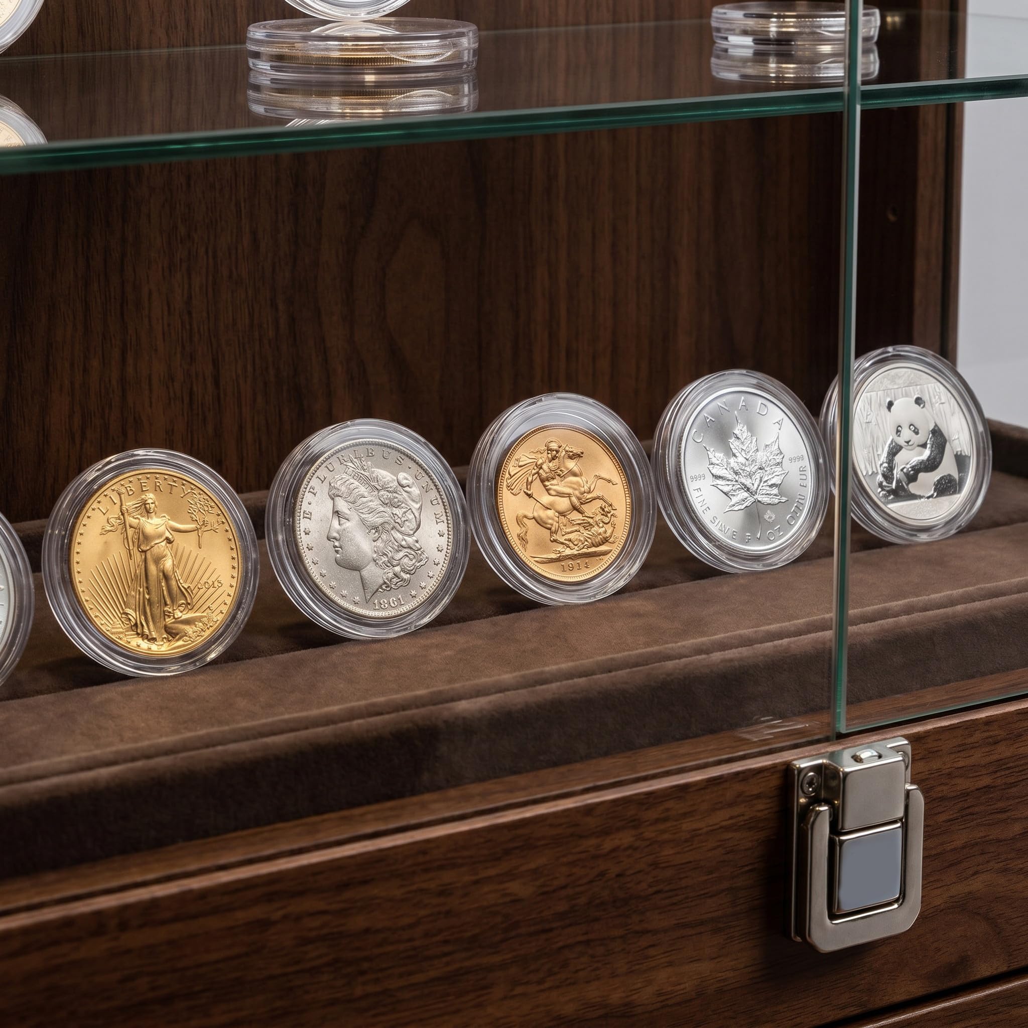 Operitacx 200 cápsulas transparentes para monedas: estuche redondo apilable de 30 mm/1,2'' para guardar monedas de desafío - contenedor para medallas, premios y fichas de juegos para