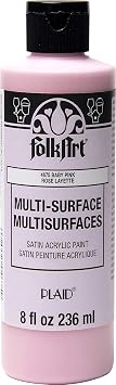 FolkArt Multi-Surface Acrylic Craft Paint, 8 oz, Baby Pink