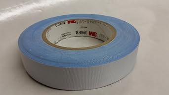 3M 398FR Glass Cloth Tape, White 1" Wide x 36 Yards Long Pack of 1