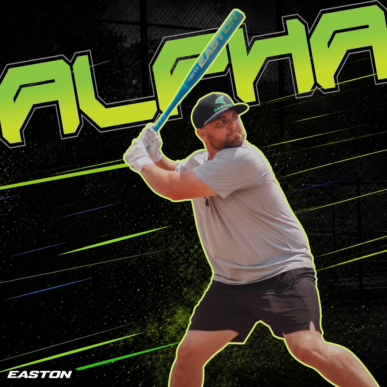 Easton Alpha Slowpitch Bat | USSSA | ESU6ALL | 2 Pc. Composite