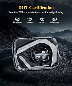 ネオン PSA9 Amazon.com: Partsam 2025 H6054 LED Headlights 7x6 5x7