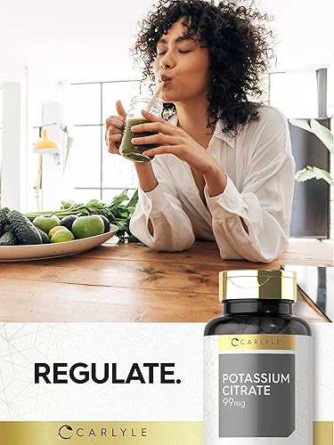 Miniatura 6 de Carlyle Suplemento de citrato de potasio | 99 mg | 200 cápsulas | Sin OMG y sin gluten