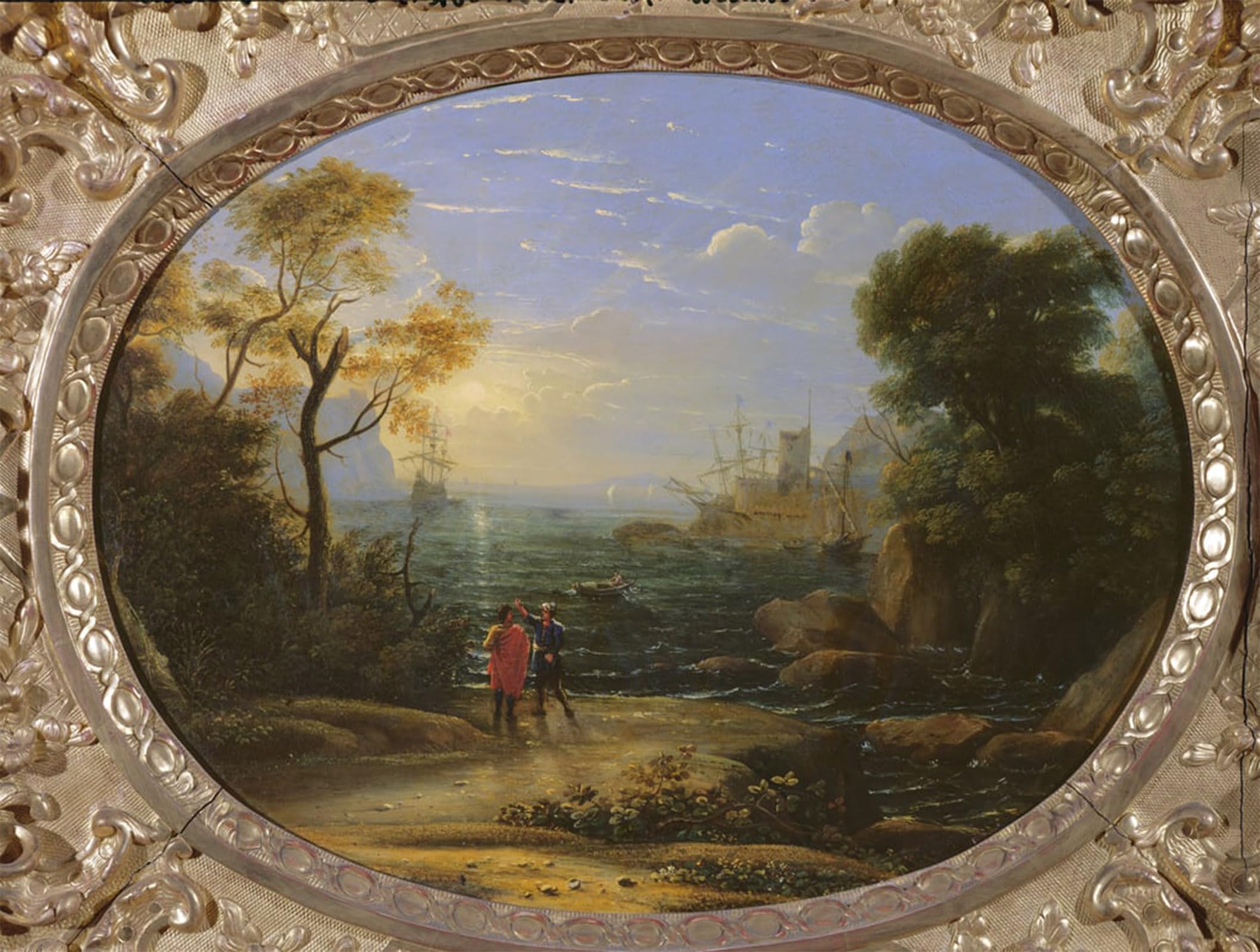 SERENDIPITP Aesthetic Poster Photo Wall Print Retro Picture Coastal Landscape At Sunset by Claude Lorrain Modern Wall Artwork for Home Decor 60x90cm