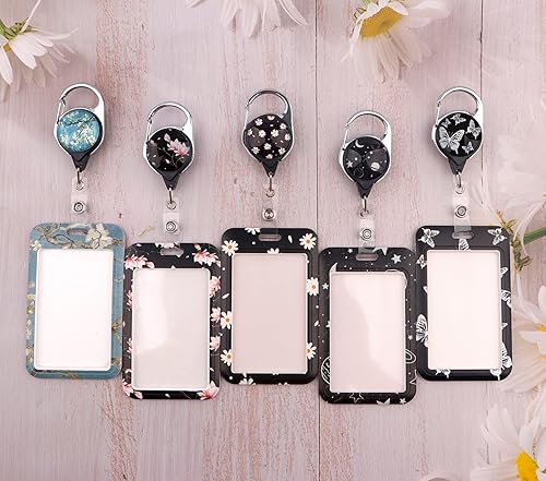 Miniatura 2 de Carrete retráctil para tarjetas de autismo, lindo carrete estético para llaves e insignias de identificación para mujeres, hombres, niñas, niños,