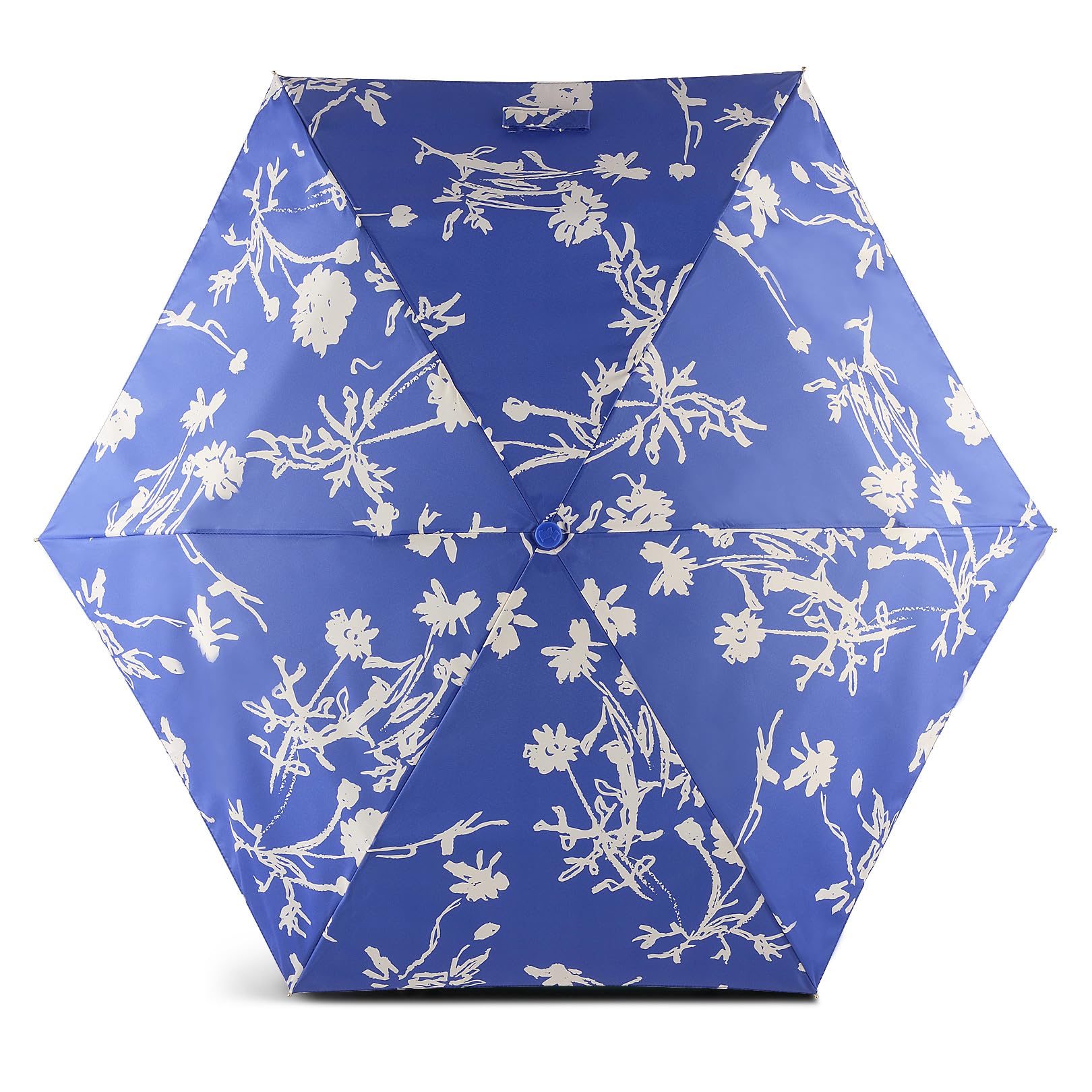 RADLEY London Womens Blooming Lovely Superlite Responsible Foldaway Telescope Umbrella in Yves Blue