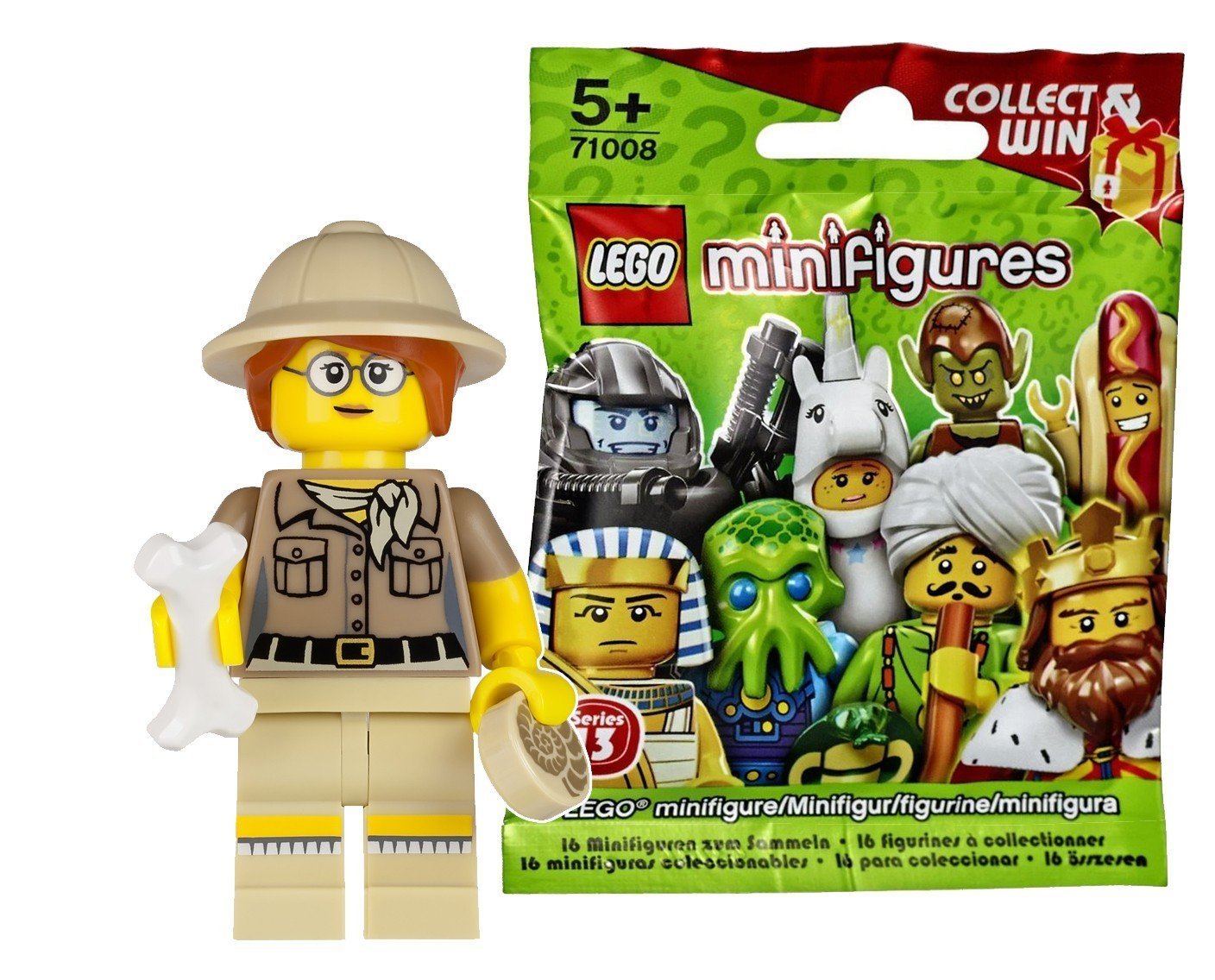 Amazon | レゴ（LEGO） ミニフィギュア シリーズ13 考古学者 未開封品 
