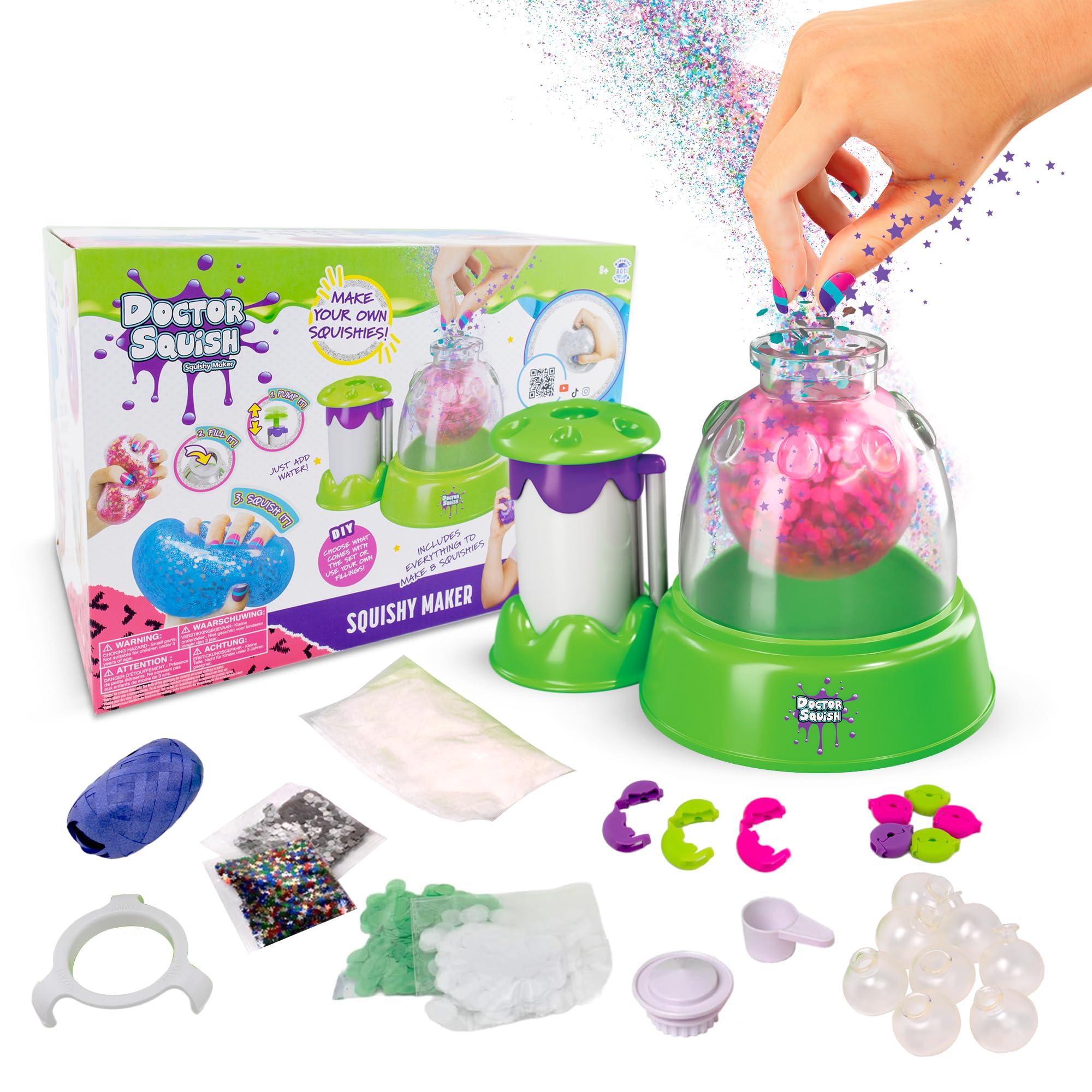 Doctor Squish - Squishy Maker Station - Make Your Own Squishies! Fill and Squish! Doctor Squish from YouTube!, Medium, Multicolor