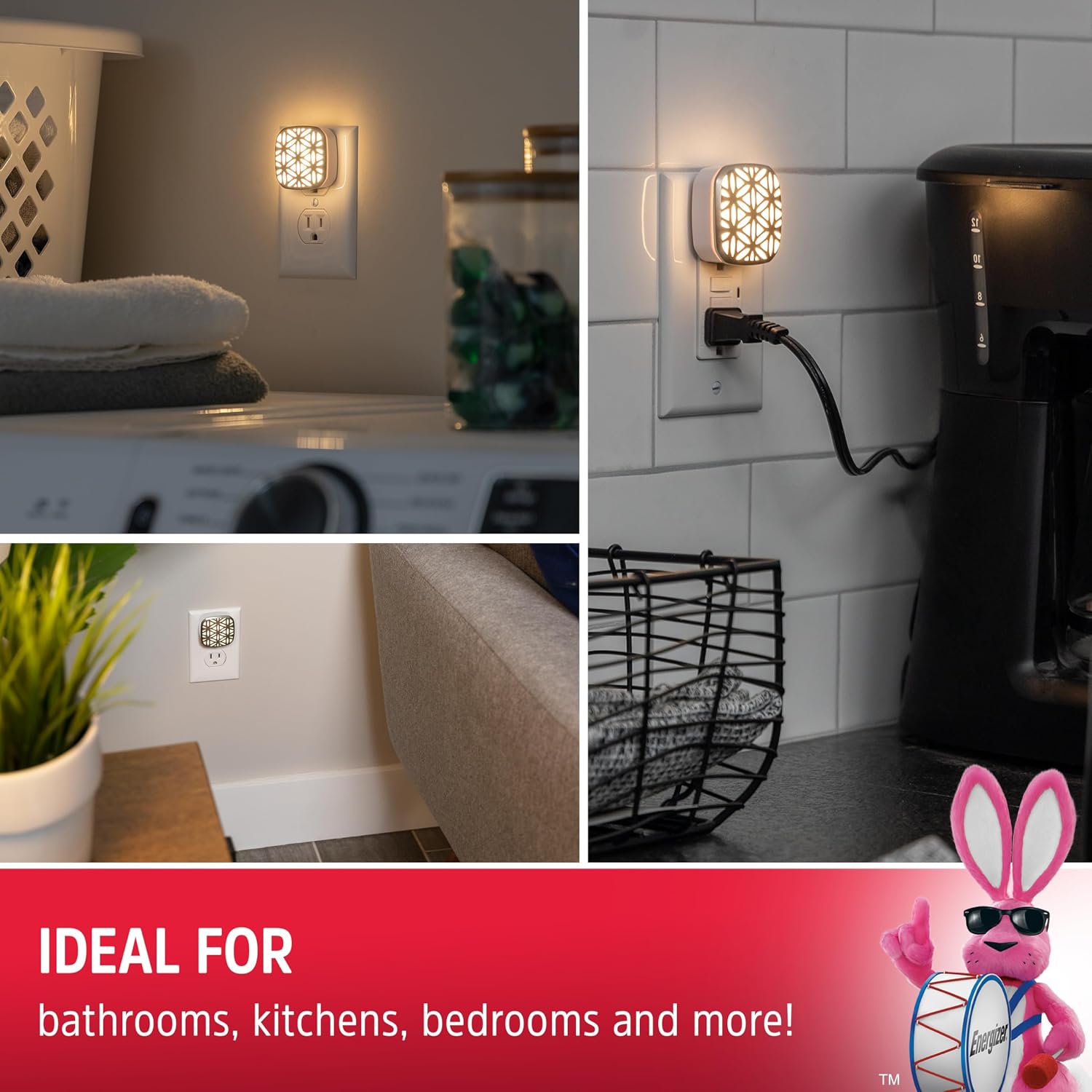 Energizer Night Lights Plug into Wall, Decorative, 2-Pack image 5