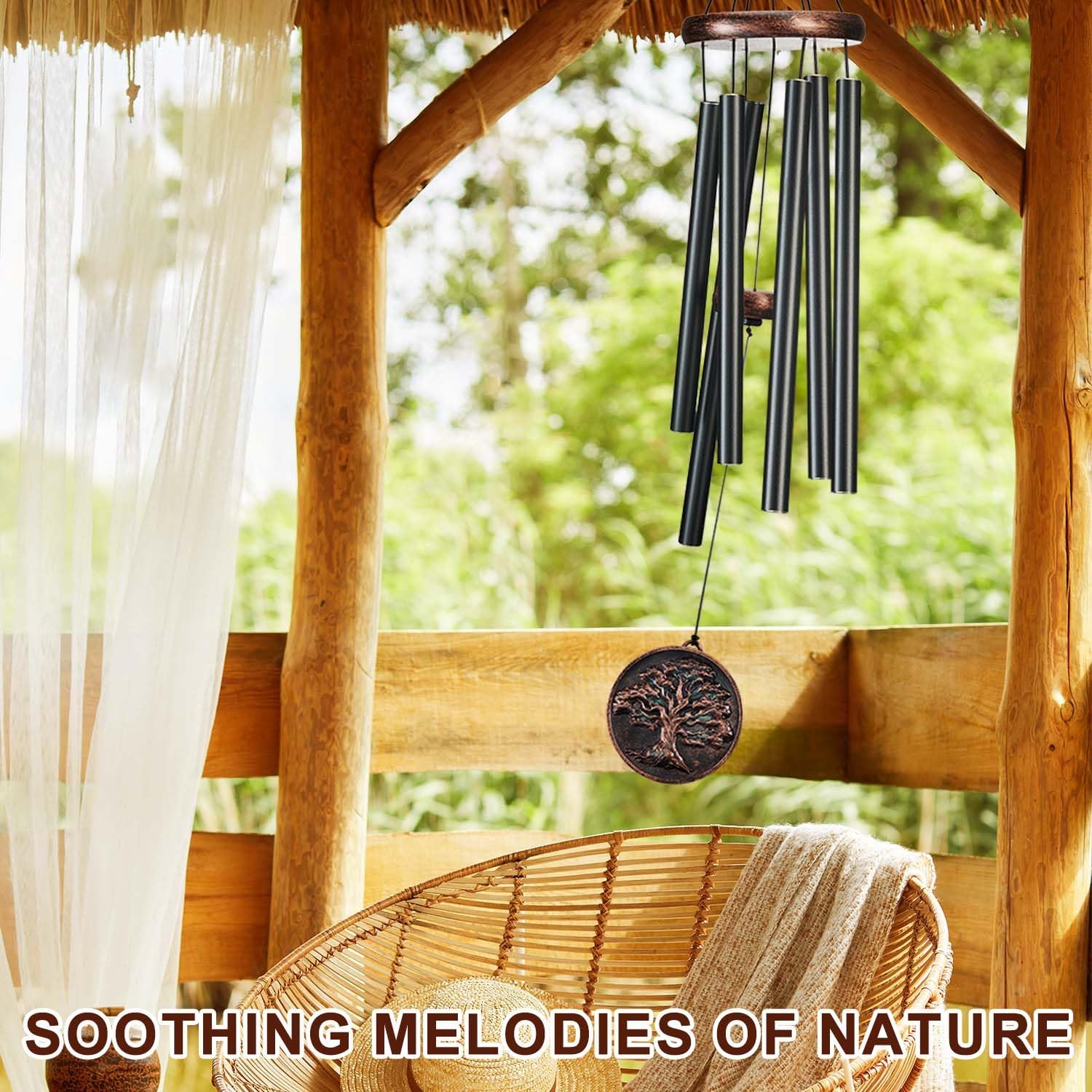 34" Tree of Life Wind Chime, Sympathy Gift for Loss of Loved One image 5