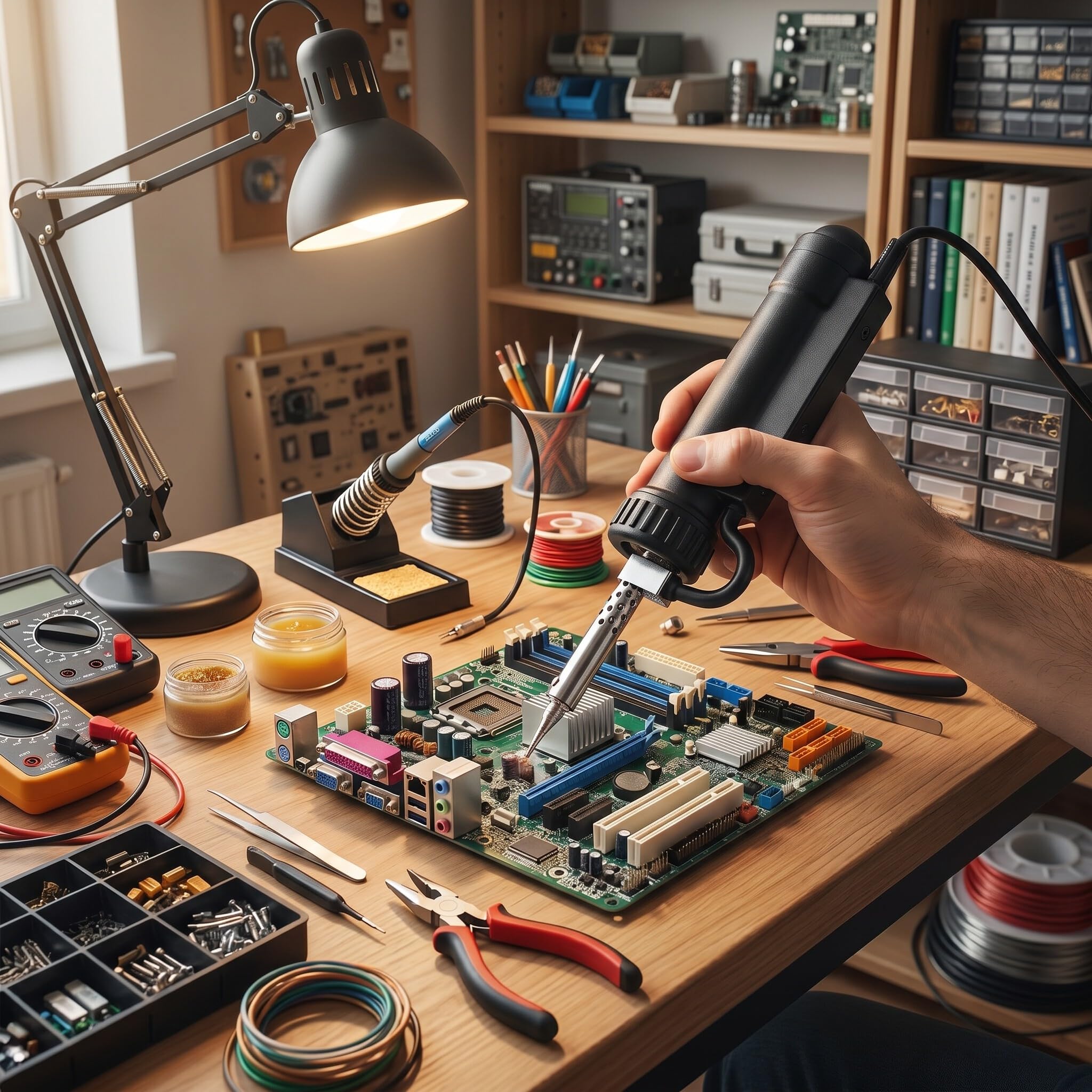 Pompa Dissaldante Elettrica Portatile in Acciaio Inossidabile ABS per Prodotti Elettronici con Spina per Saldatura