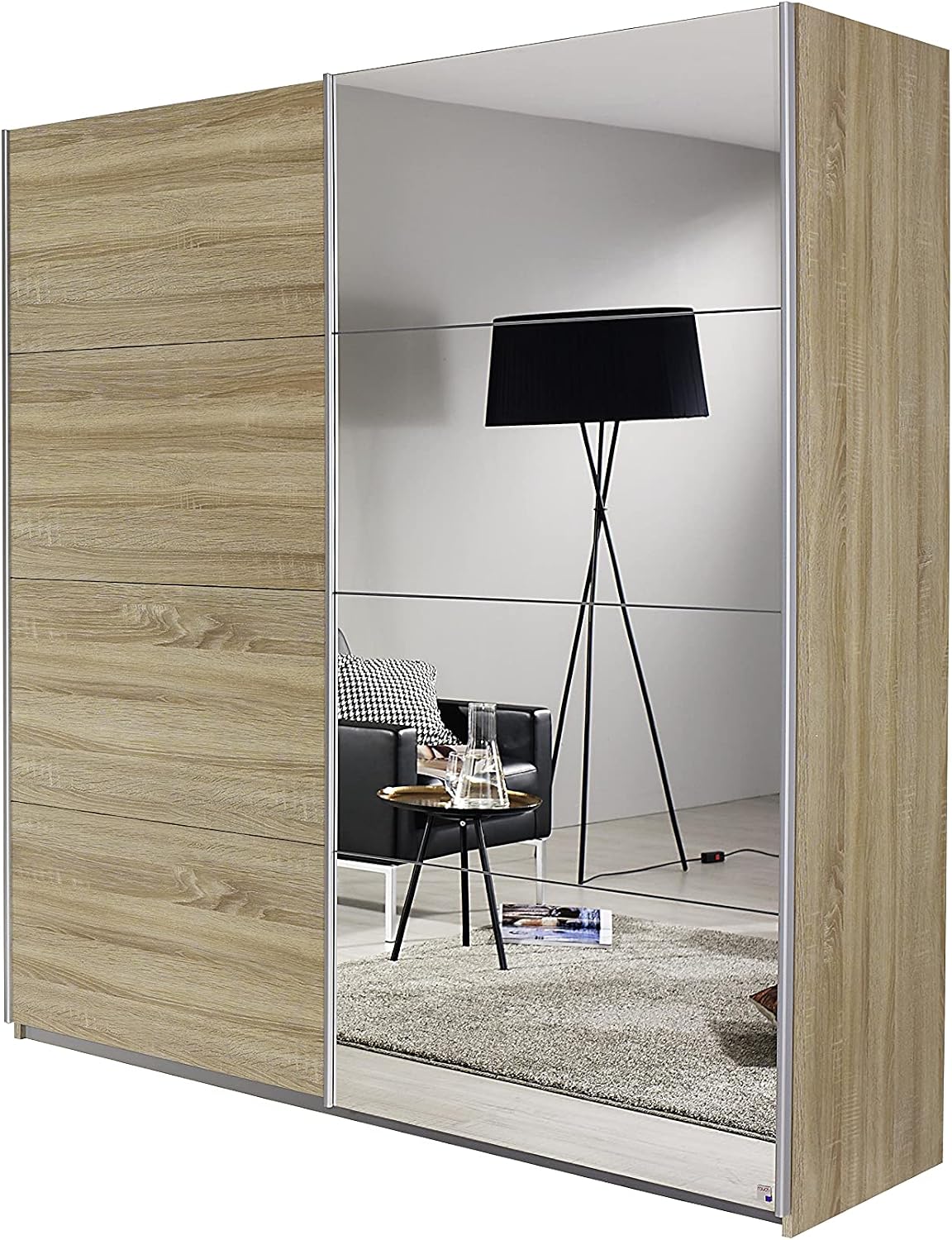 Armoire à portes battantes Alabama 136 x 210cm Marron/Imitation chêne de Sonoma Basic Aluminium Sans portes miroir à partir de 349,99 € (juin 2026 Armoire à portes battantes Alabama 136 x 210cm Marron/Imitation chêne de Sonoma Basic Aluminium Sans portes miroir à partir de 349,99 € (juin 2026