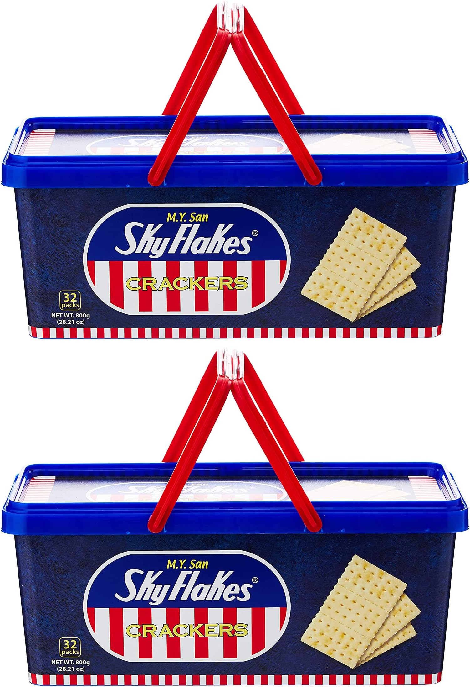 M Y San Skyflakes Crackers, 800gm (Pack of 2)