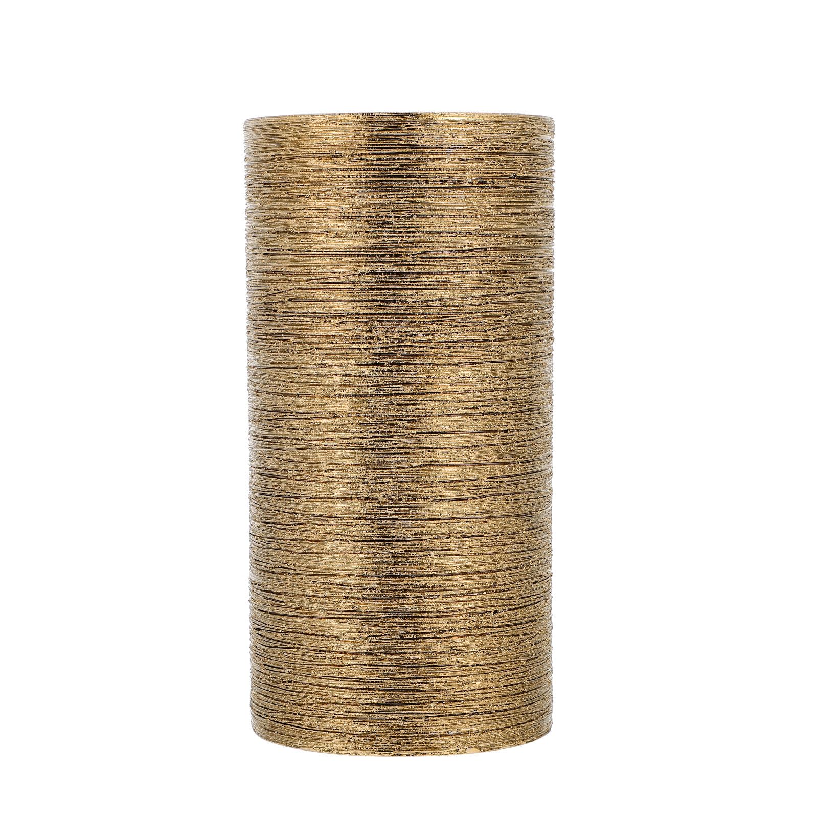 Vase en céramique dorée brossée au design nordique haut de gamme