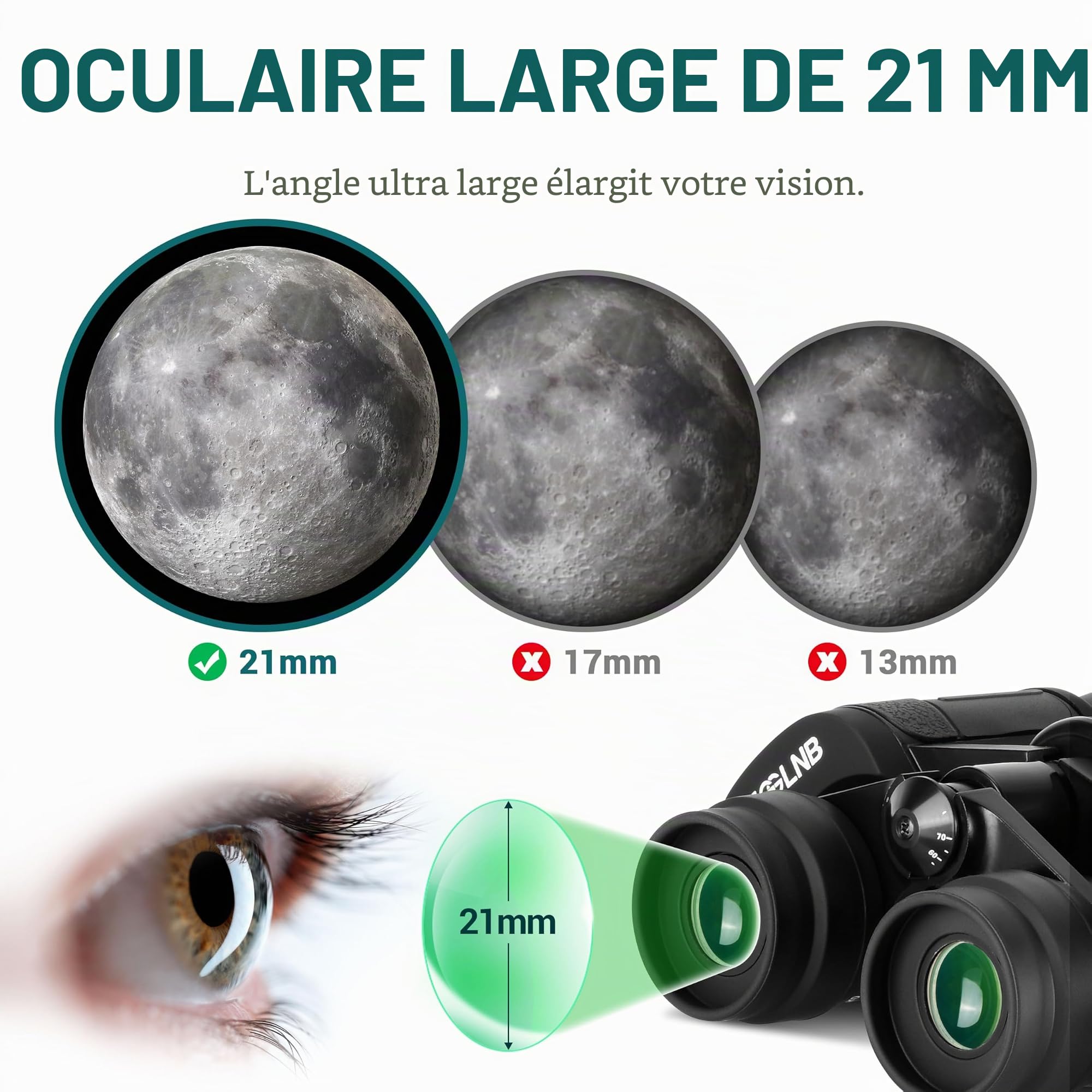ESSLNB 15-30X80 Jumelles Astronomiques avec Trépied Intégré, Jumelles Géantes Grossissement Variable avec Adaptateur Téléphone, Prisme Bak-4 FMC pour Observation des Étoiles, Oiseaux et Chasse