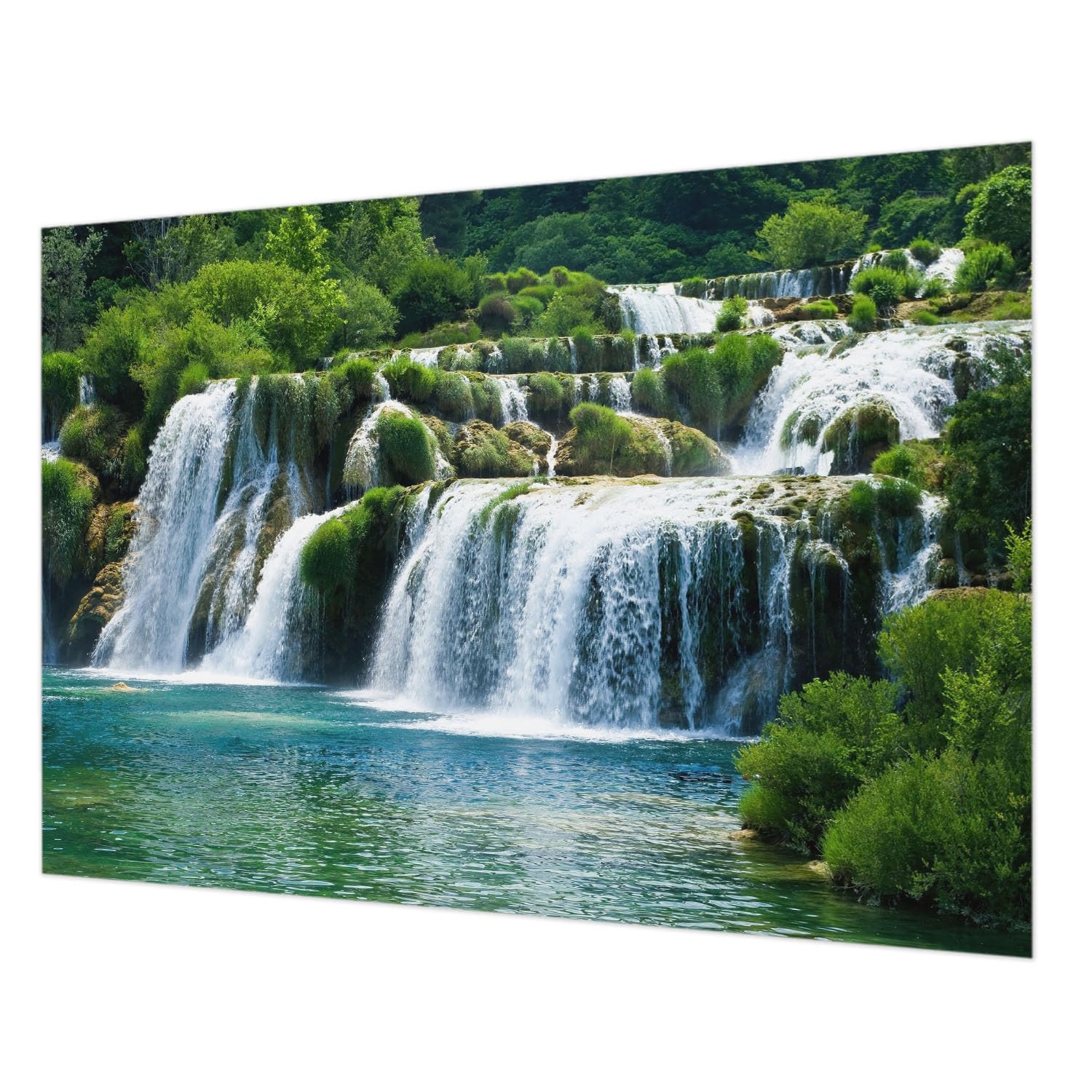 Tapisserie intissée décor mural Tulup colle incluse 312x219