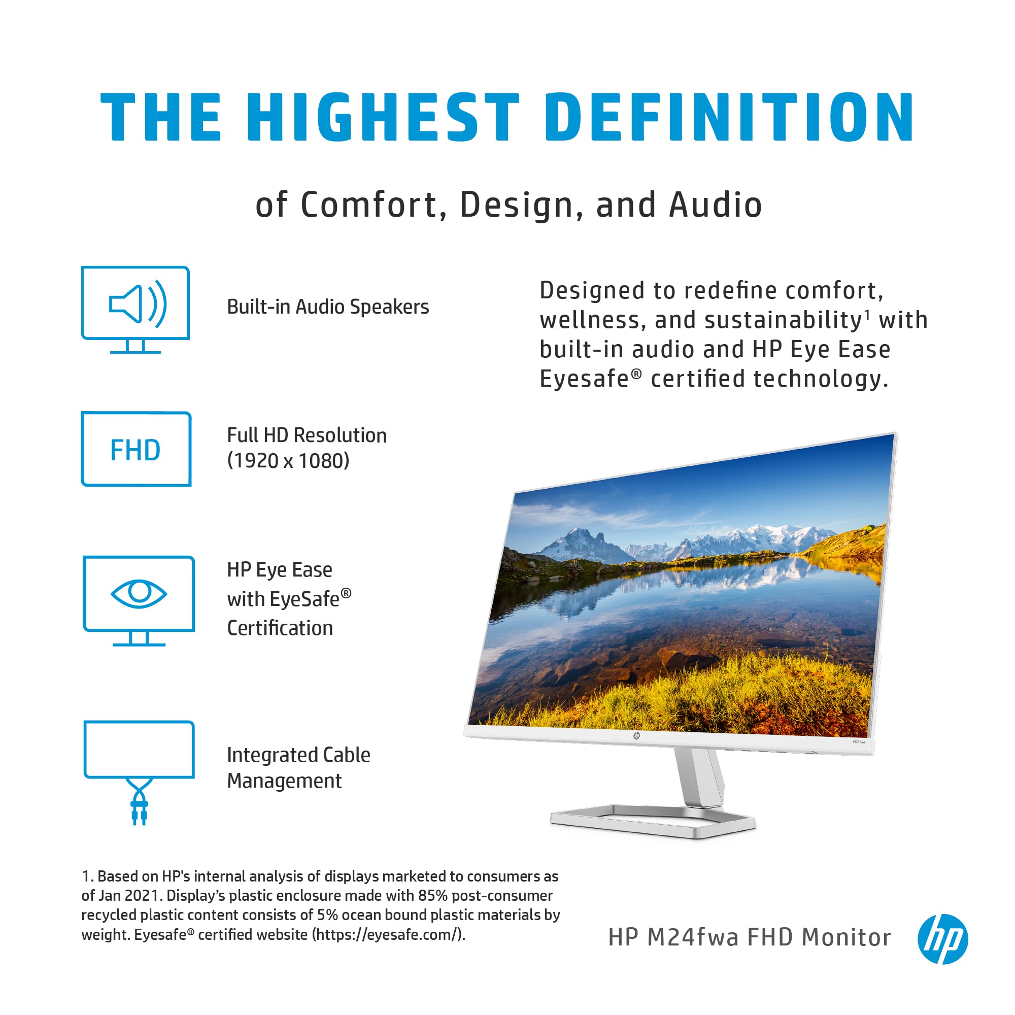 HP M24fwa FHD Monitor : Amazon.co.uk: Computers & Accessories