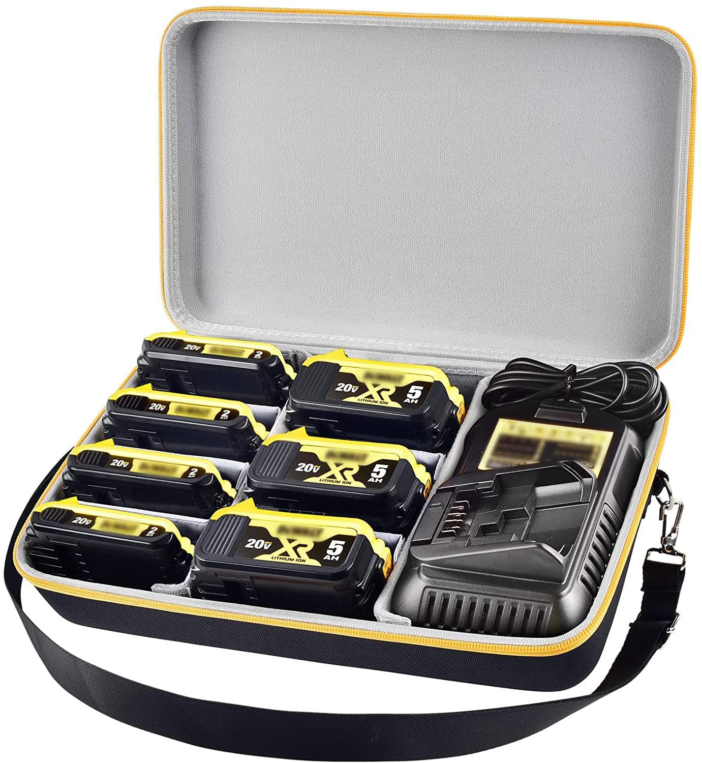 Comecase Extra Large Battery Storage Holder Case for DEWALT 20V/60V